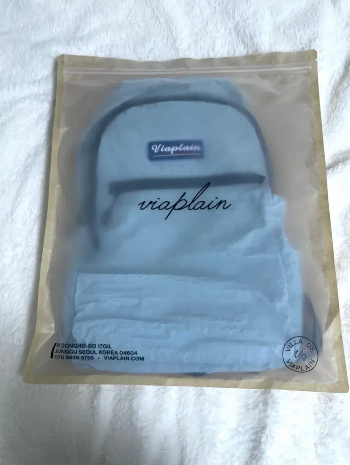 비아플레인 백팩(미사용) 상품이미지1