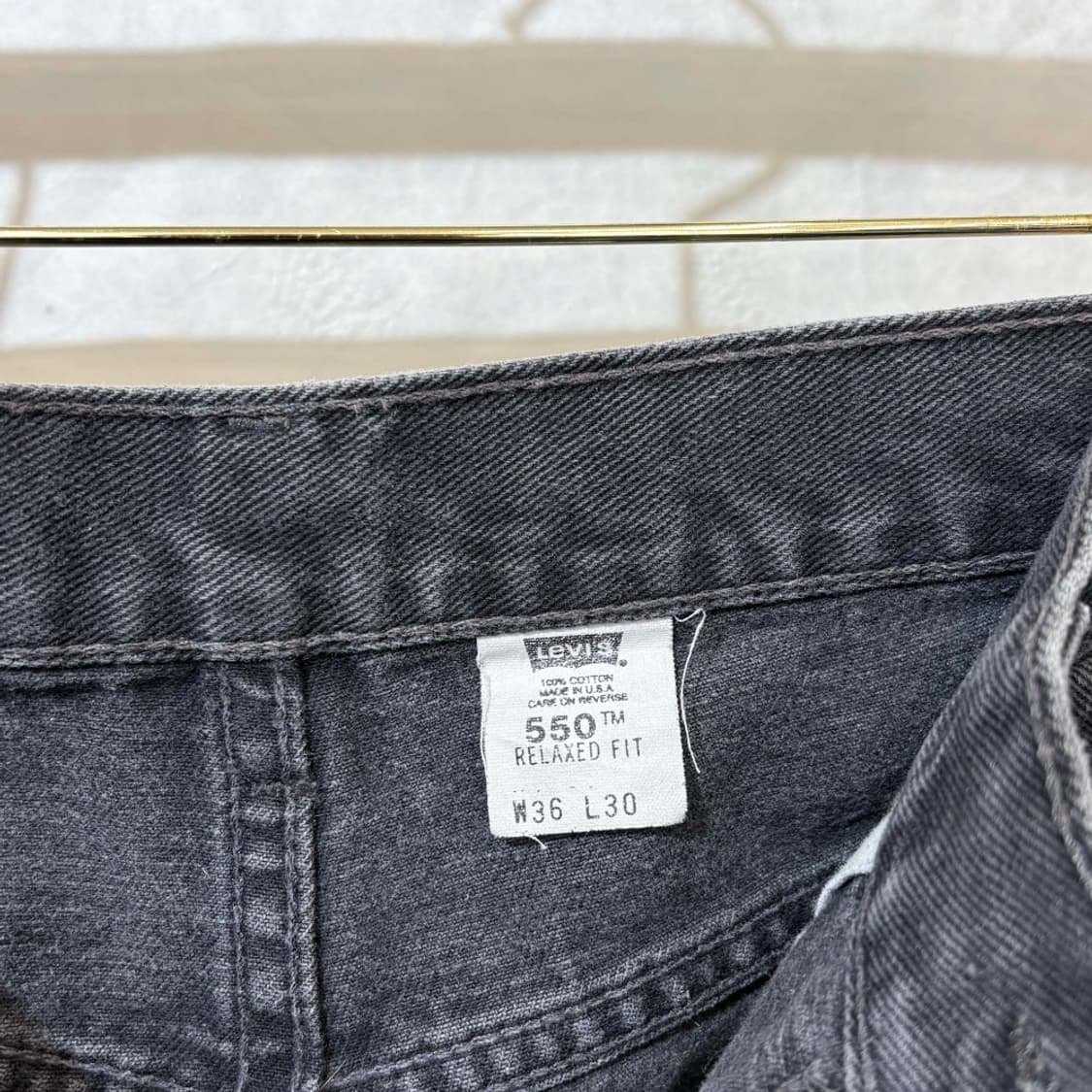 리바이스 made in usa 550 블랙진 상품이미지4