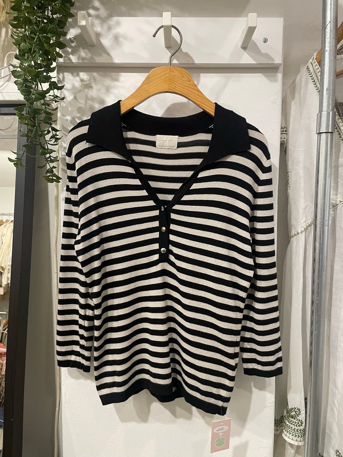 emma james stripe v-neck knit 상품이미지7
