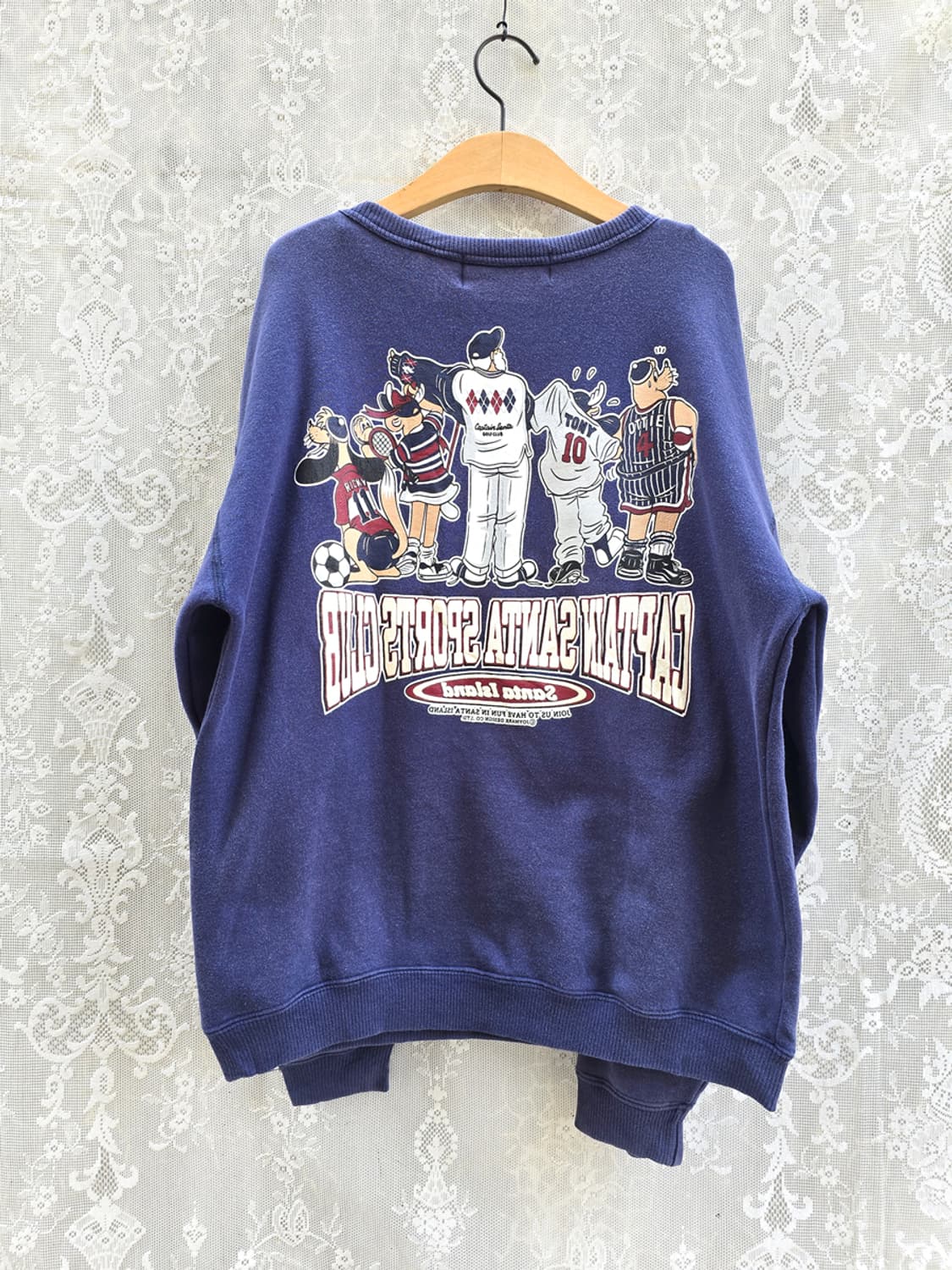 80-90s 캡틴산타 맨투맨 (made in japan) 상품이미지6