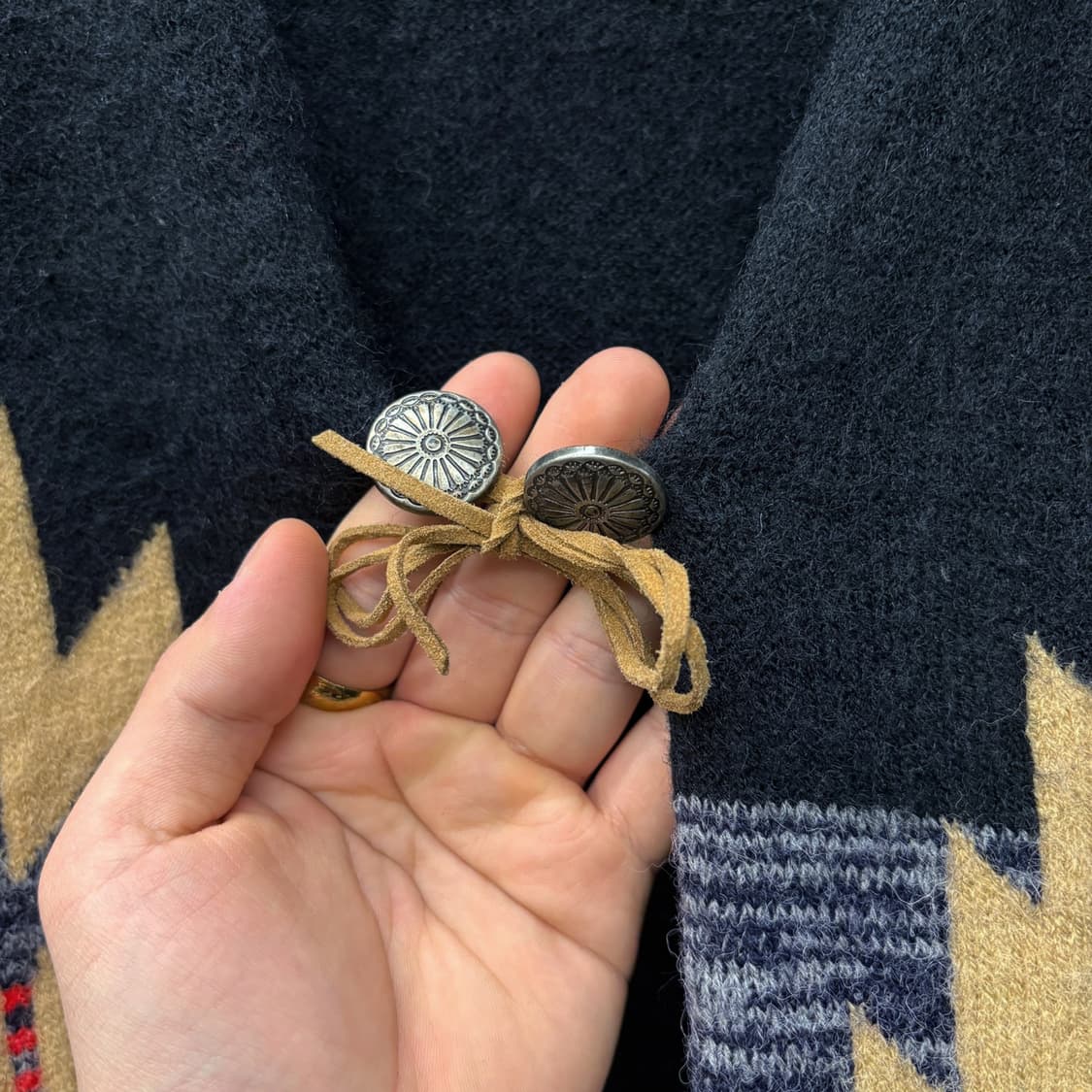 코엔 네이티브 아메리칸 나바호 애로우 패턴 콘초 가디건 N563 상품이미지5