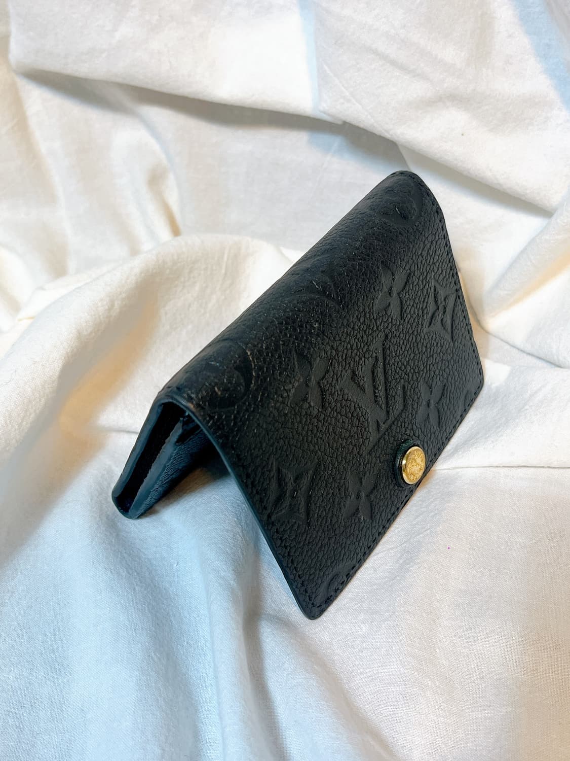 루이비통 비즈니스 카드 홀더 모노그램 엠보스 레더 블랙 상품이미지7