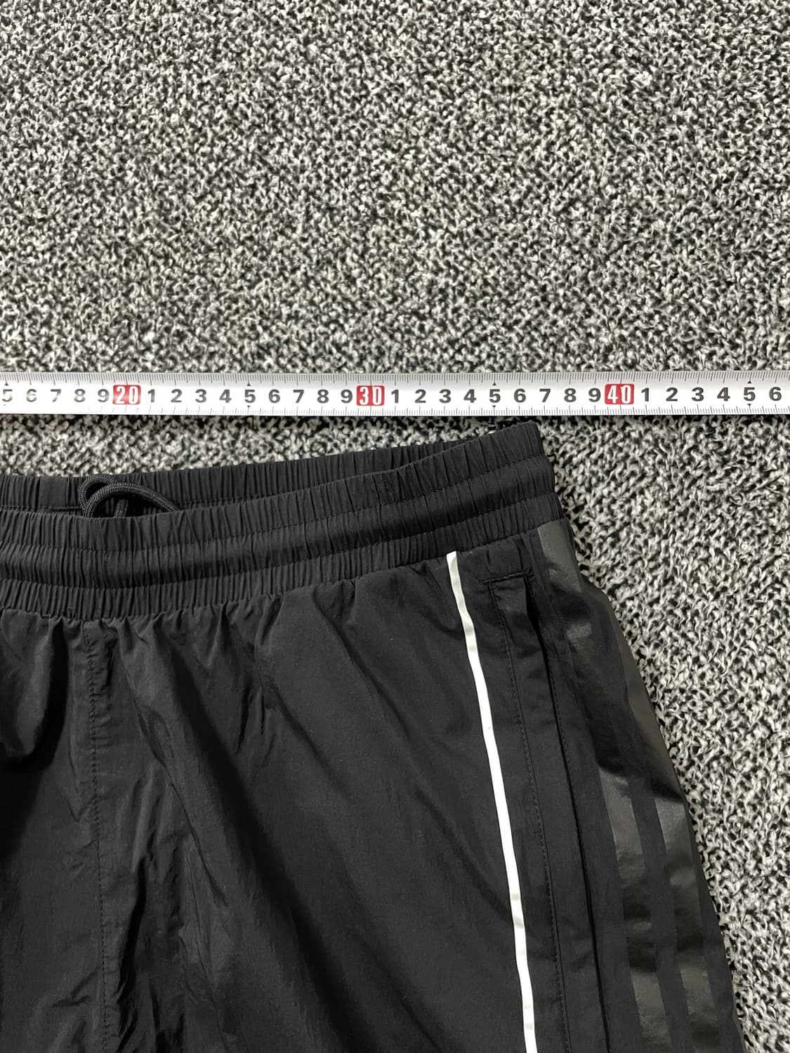 빈티지9. 아디다스 플레임 우븐 트랙팬츠 바스락 츄바 블랙 조거팬츠 상품이미지5
