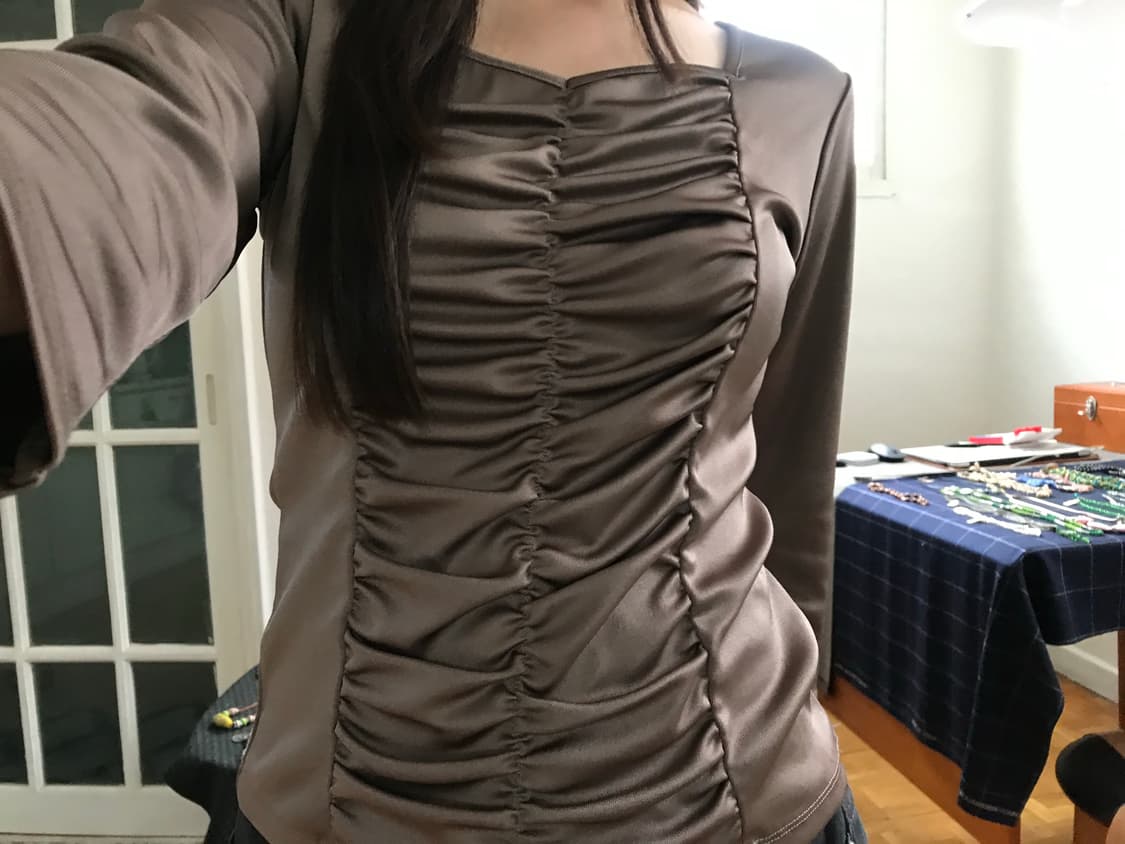 vintage shirring top 상품이미지1