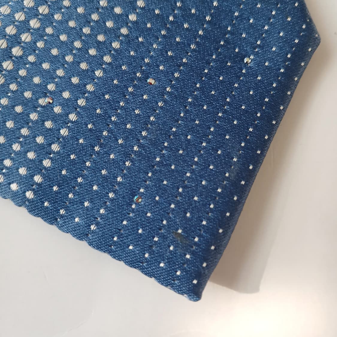 메트로시티 실크 블루 패턴 넥타이 8.5cm A등급 A19639 상품이미지10