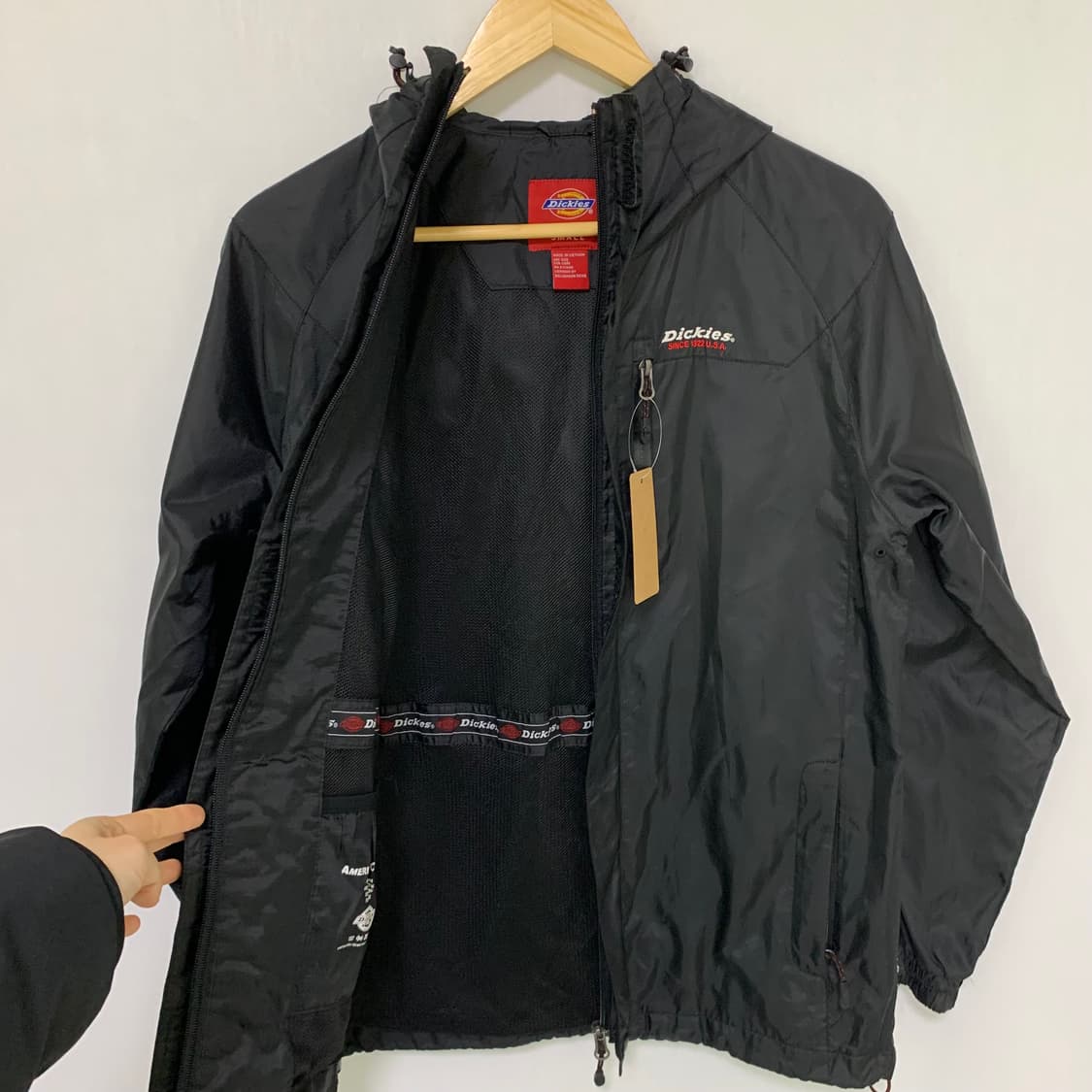 디키즈 블랙 후드 바람막이 S 고프코어 빈티지 점퍼 상품이미지3