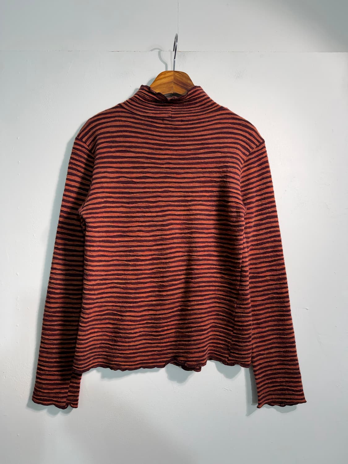 Plantation 이세이미야케 울 100% 모크넥 니트 상품이미지2