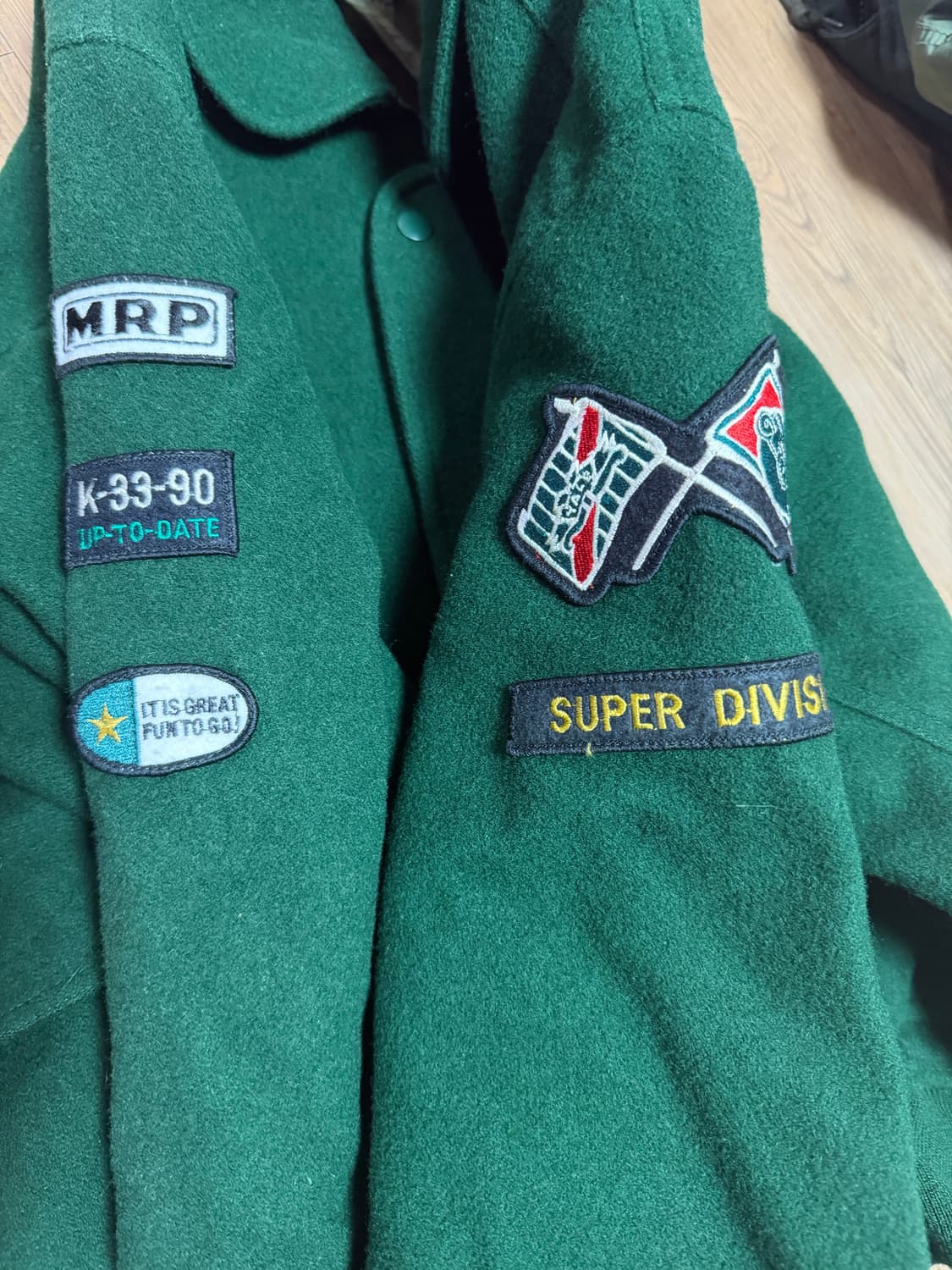 빈티지 레이싱 바시티 자켓 상품이미지4