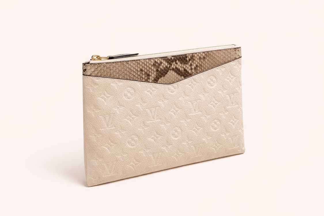 [S급] 루이비통 앙프렝뜨 파이톤 파우치 클러치 판매합니다!!! 상품이미지3