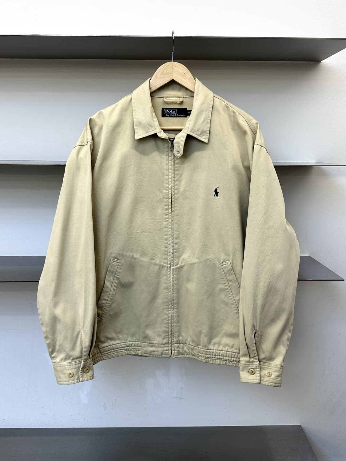 폴로랄프로렌 90s 베이직 포니 라이트베이지 스윙탑 자켓 상품이미지1