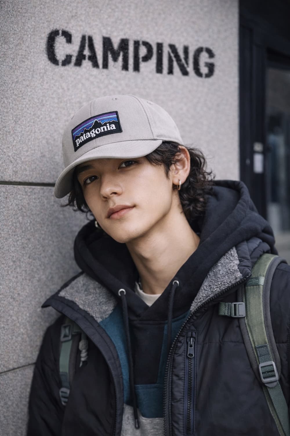 Patagonia 파타고니아 P-6 로고 클래식 볼캡 (라이트 그레이) 상품이미지1