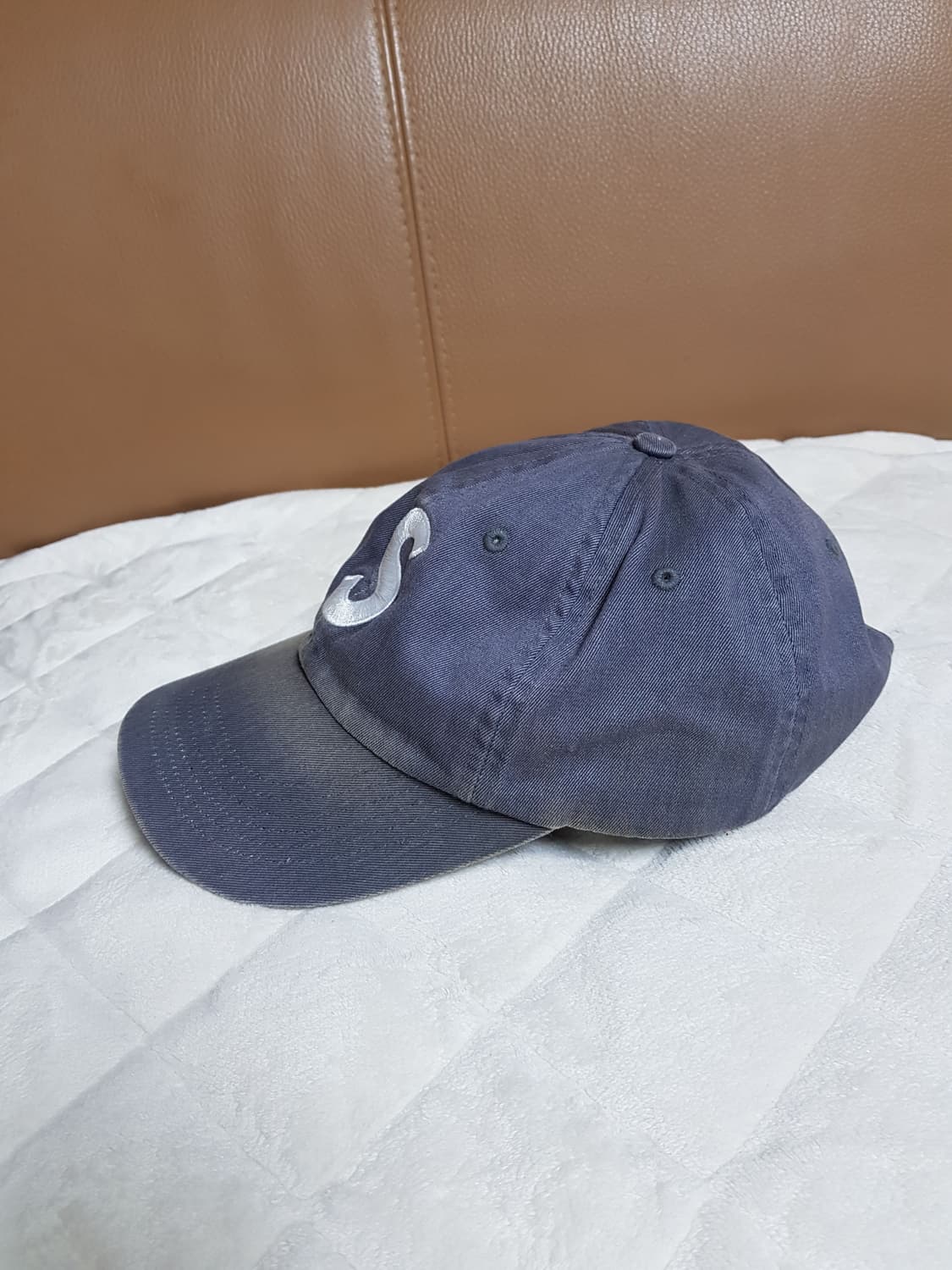 슈프림 피그먼트 S로고 캡 모자 볼캡 그레이 22FW 상품이미지2