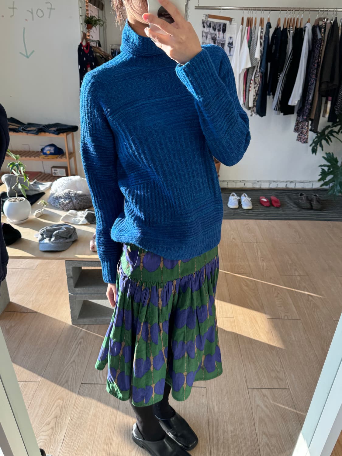 Japanese vintage pattern skirt 상품이미지3