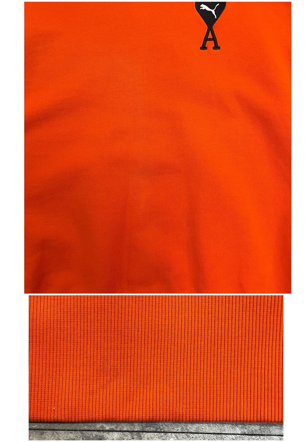 아미X퓨마 맨투맨 오렌지 XL #csz3159 상품이미지5