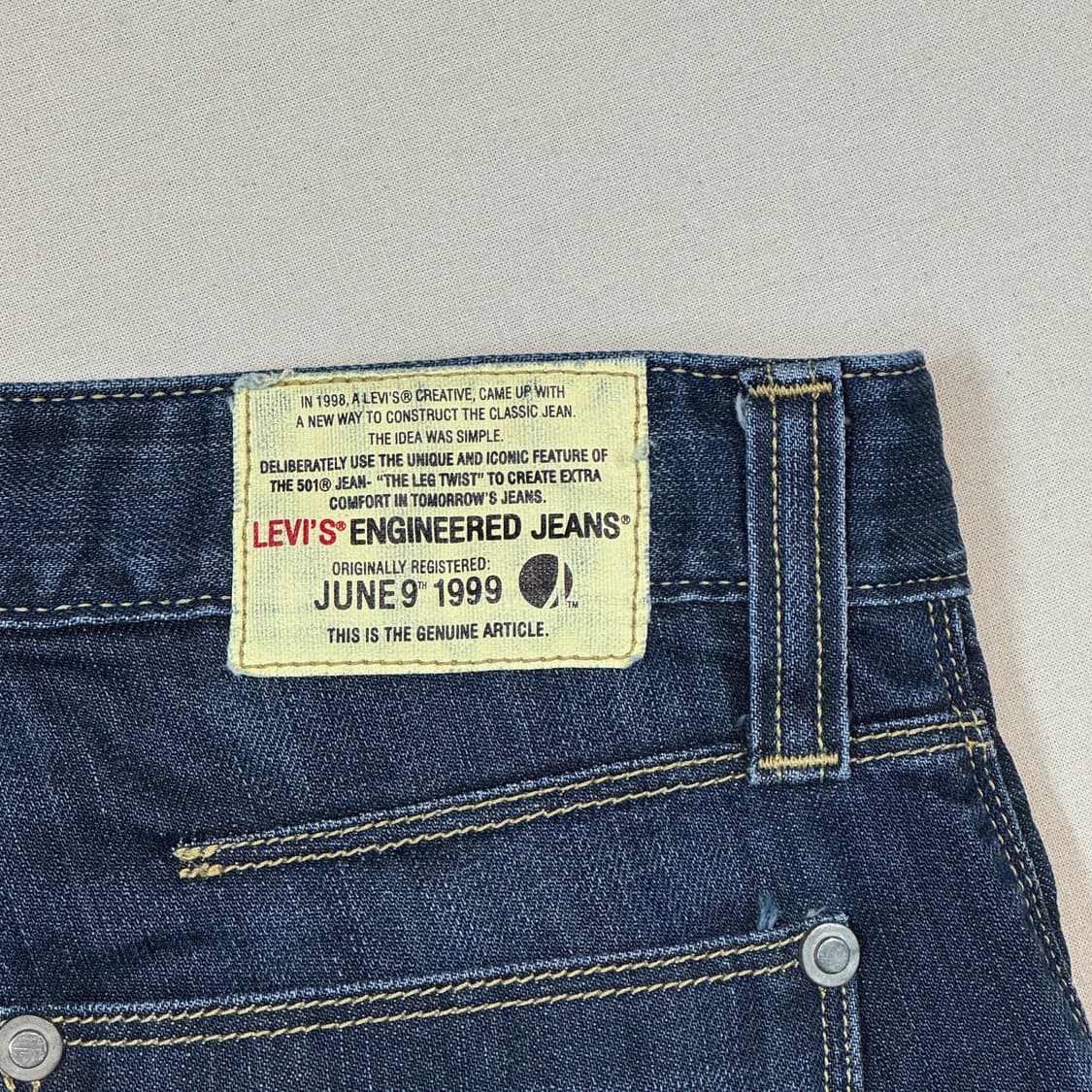 30inch) 리바이스 엔지니어드 진스 부츠컷 데님 청바지 상품이미지3