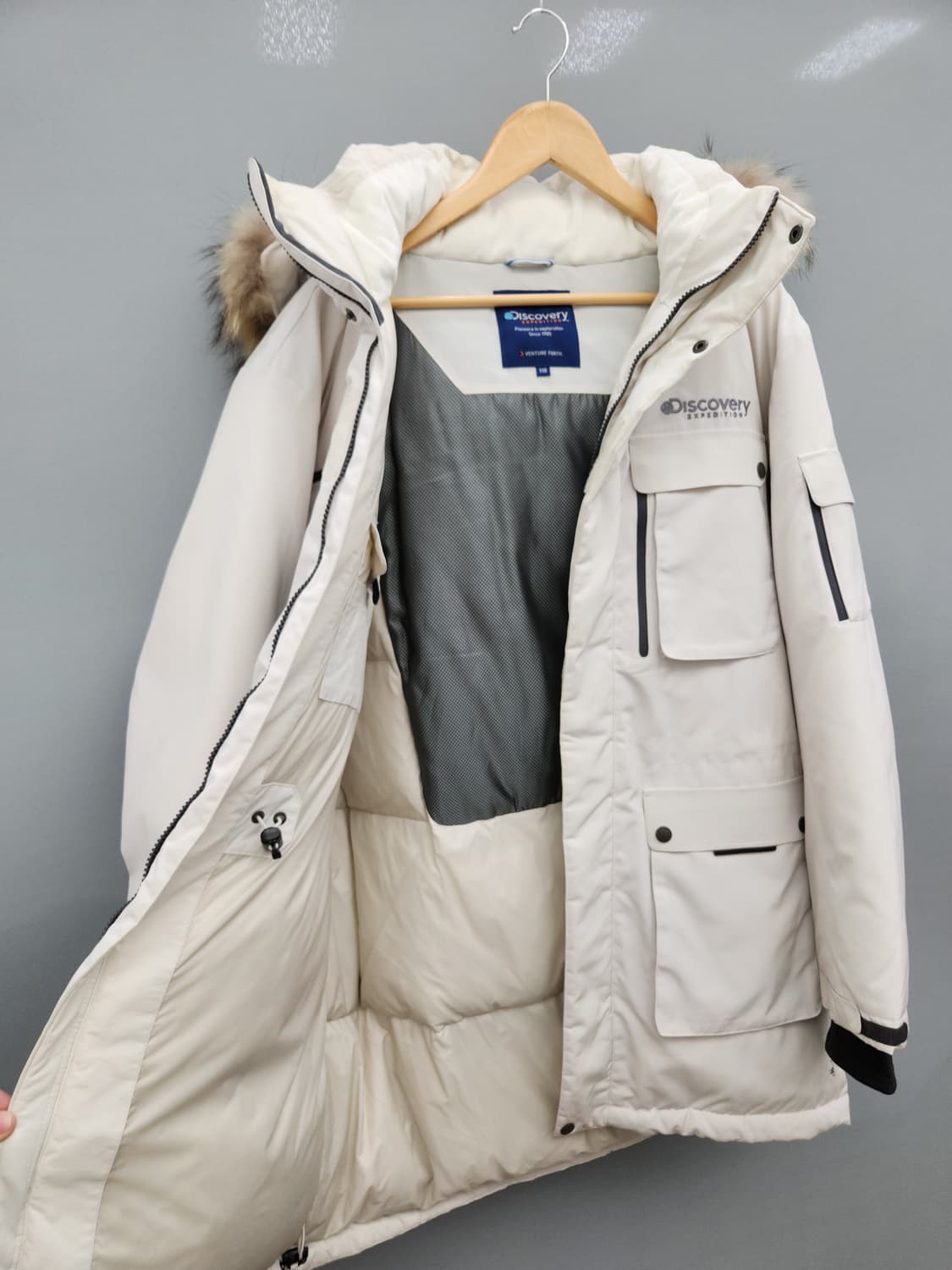 디스커버리 밀포드 화이트 구스다운패딩 상품이미지4