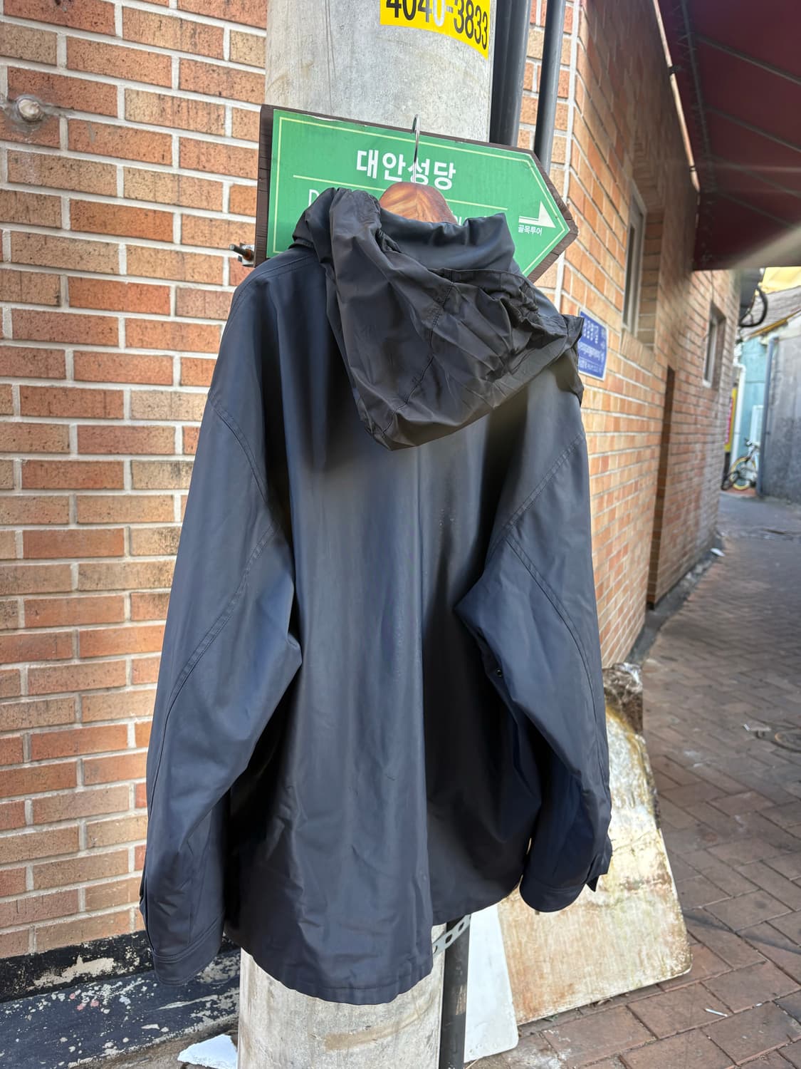 90s Emporio Armani 헤비 레인 자켓 상품이미지6