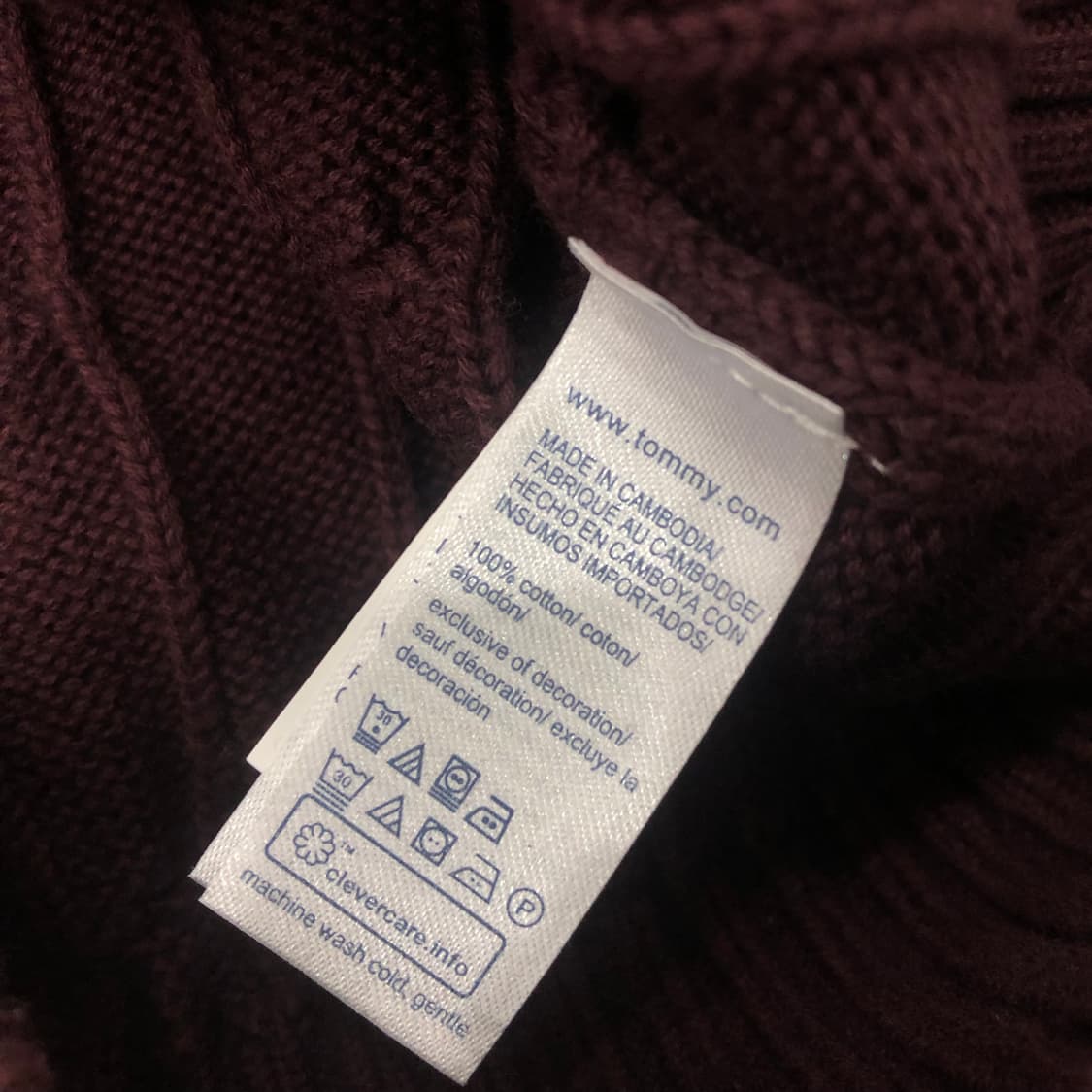 L 타미힐피거 케이블 꽈배기 니트 상품이미지6