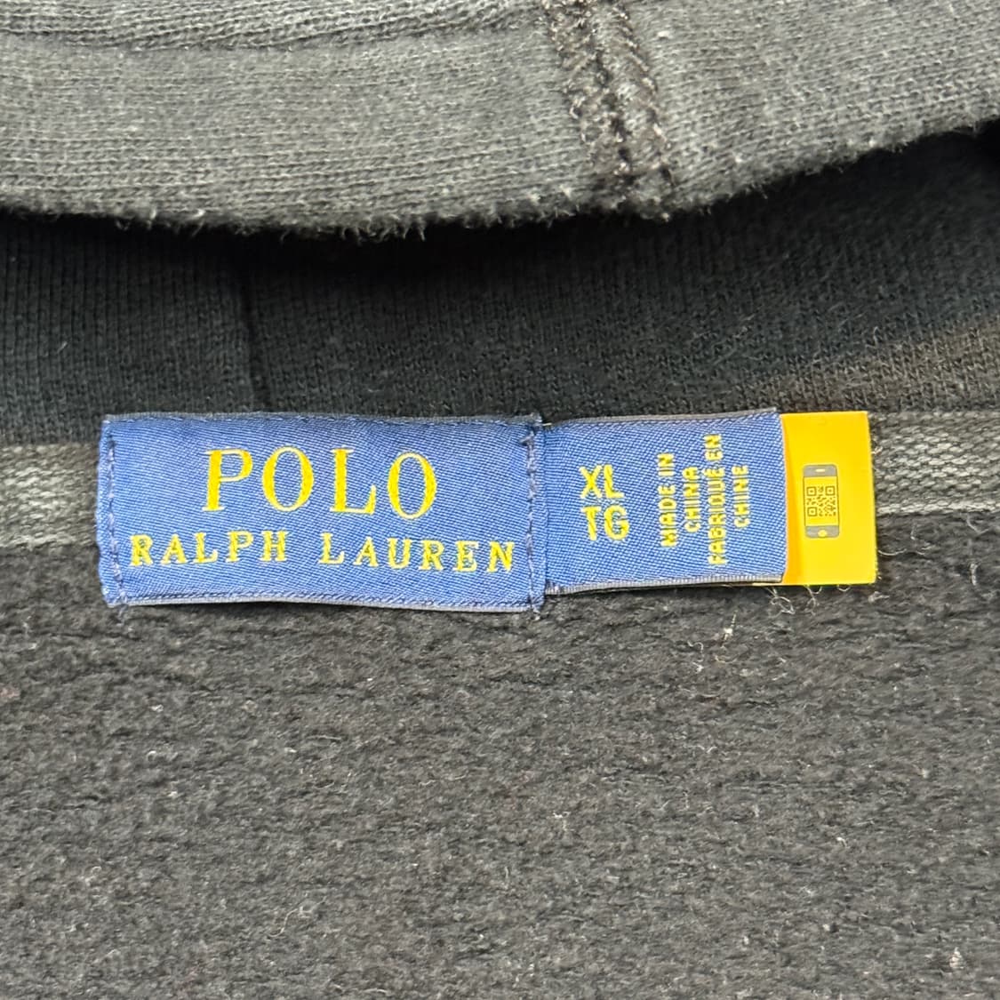 여XL) 폴로 랄프로렌 블랙 후드 집업 신형 큐알탭 상품이미지7