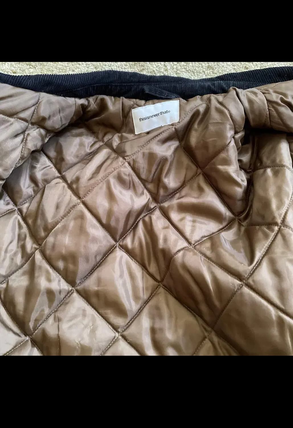 디스이즈네버댓 코듀로이 바시티 다크 네이비 L 상품이미지3