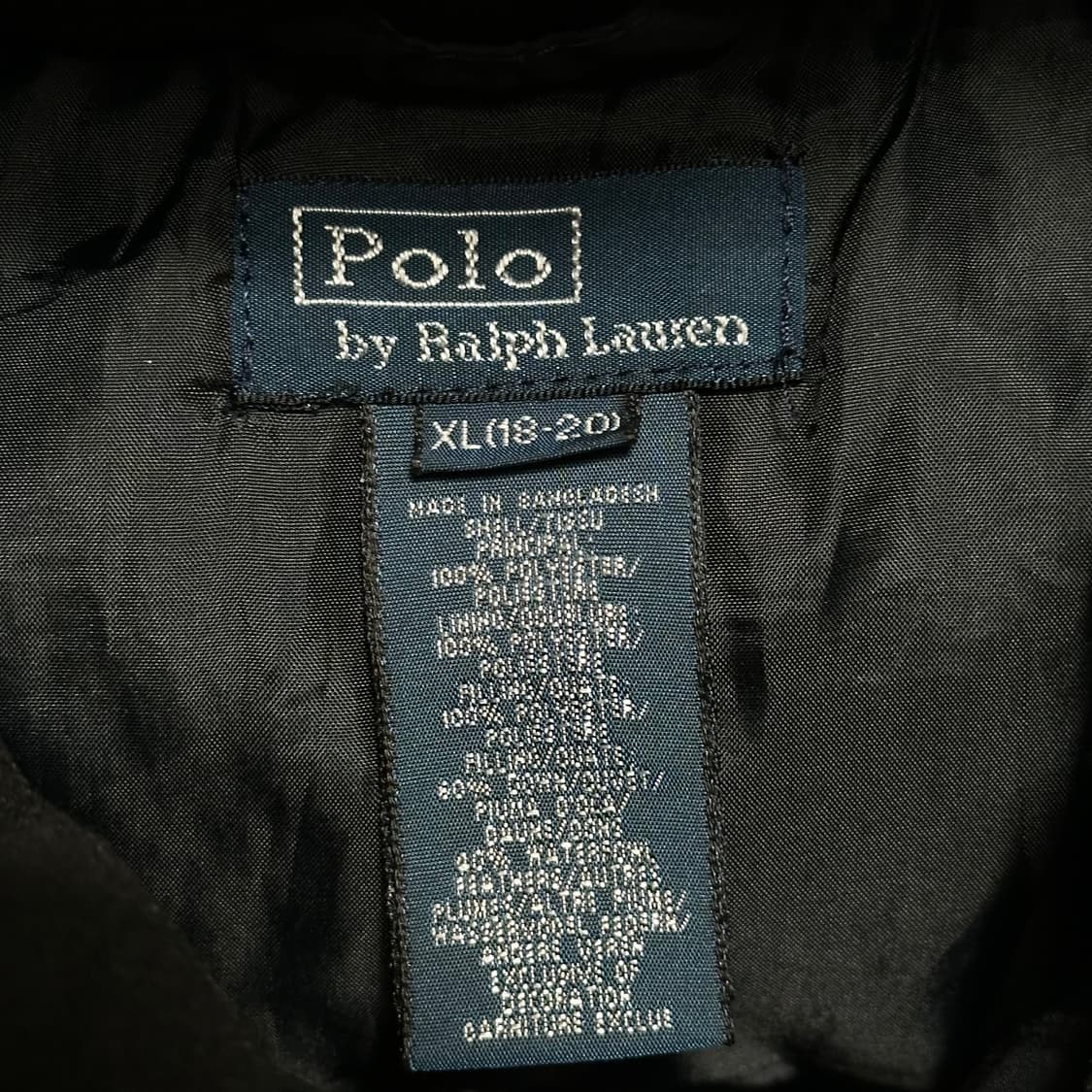 XL 폴로랄프로렌 블랙 구스다운 점퍼 상품이미지4