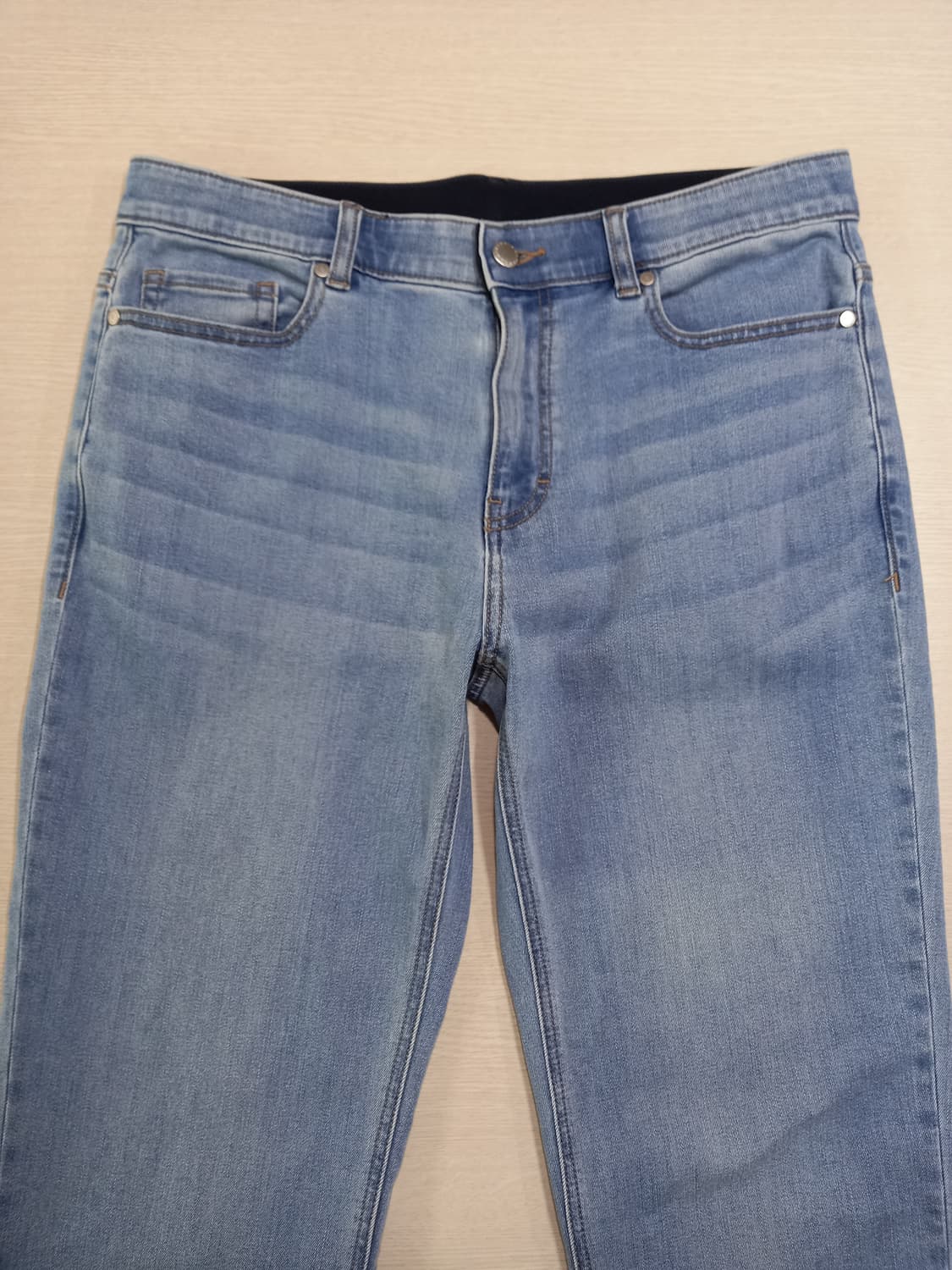 34 MindBridge 밴딩 워싱스판 슬림일자 연청 34-561 상품이미지3