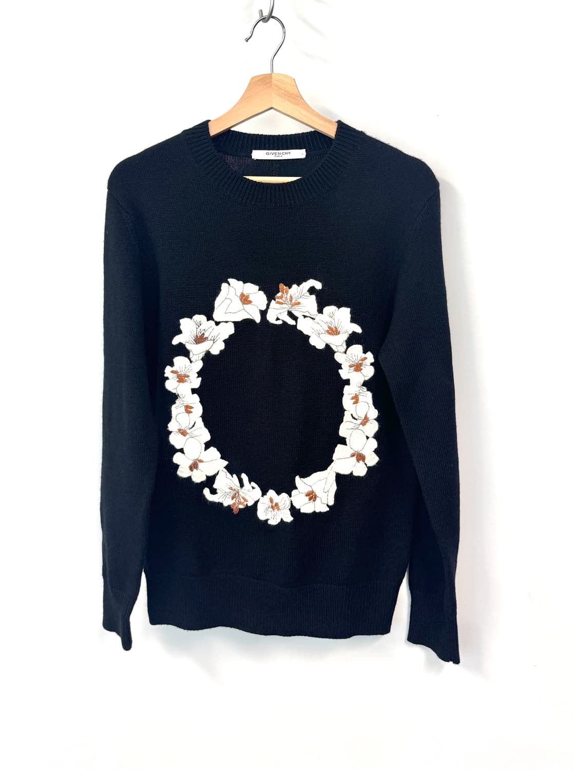 GIVENCHY 지방시 플라워 인타르시아 스웨터 니트 M 상품이미지1