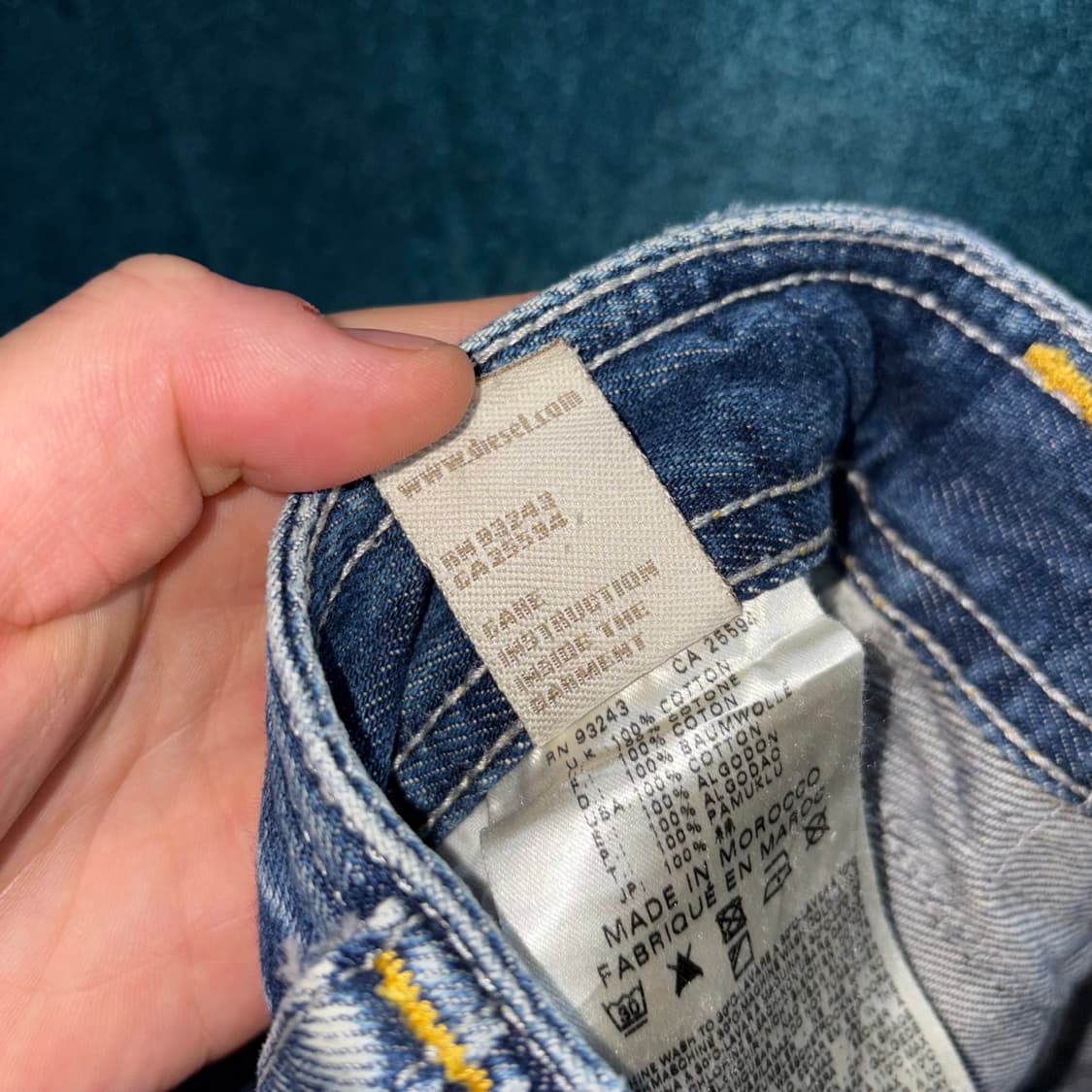 (33) 디젤 티멘 워싱 데미지 데님 팬츠 상품이미지8