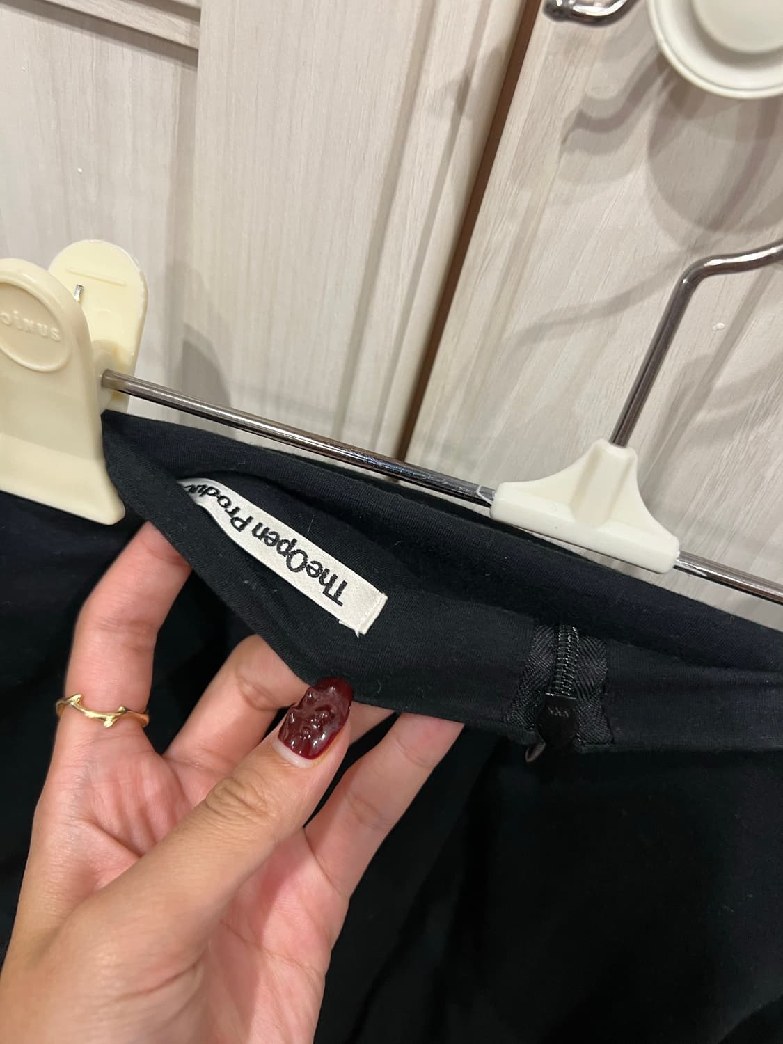 OPEN YY RUCHED WRAP MAXI SKIRT 상품이미지6