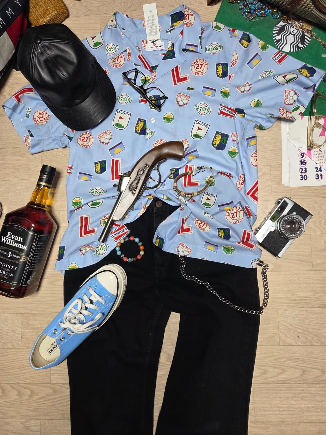 (새상품)LACOSTE 반팔 셔츠 남방  상품이미지2
