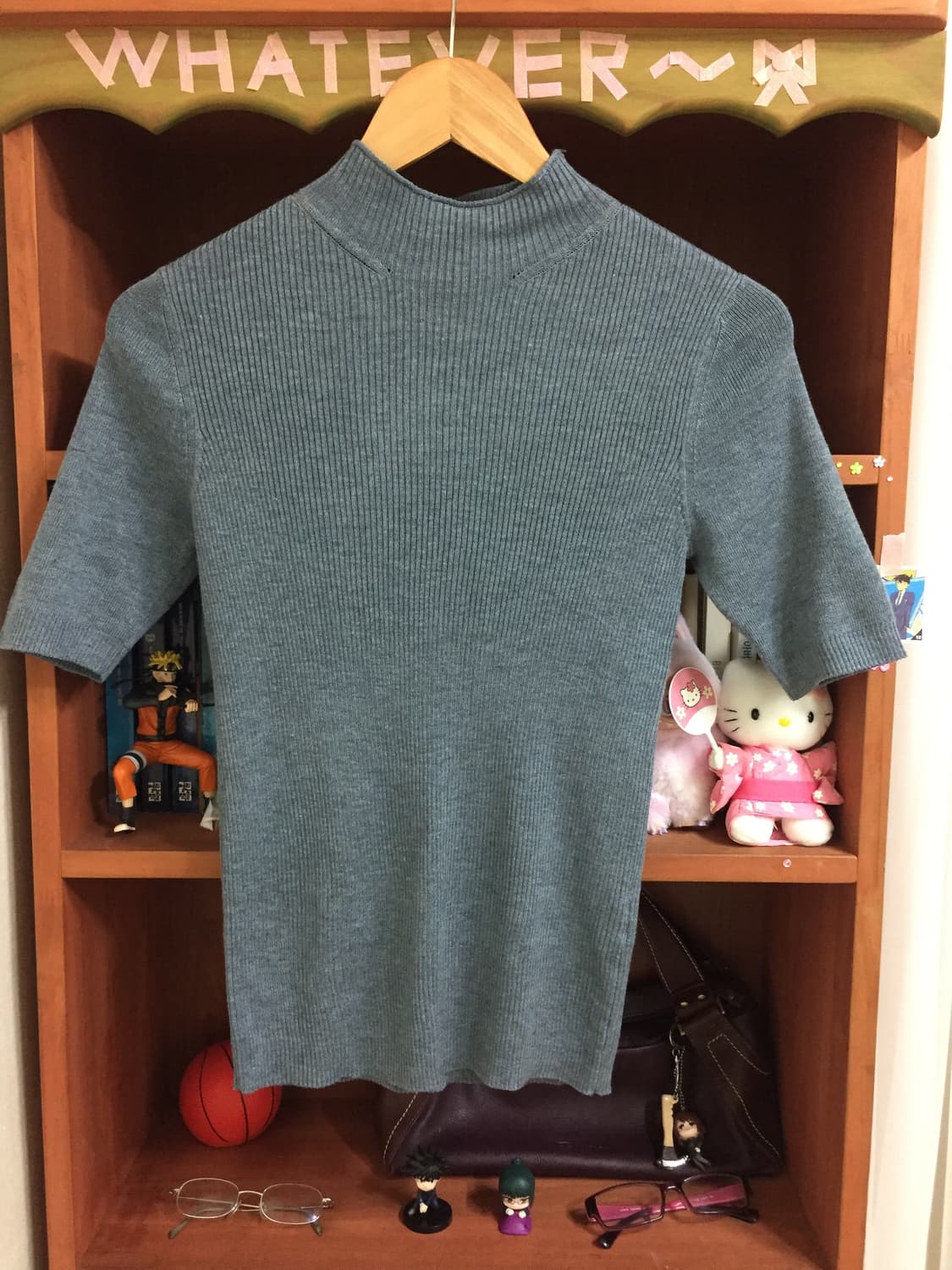 반폴라 니트 탑 상품이미지8