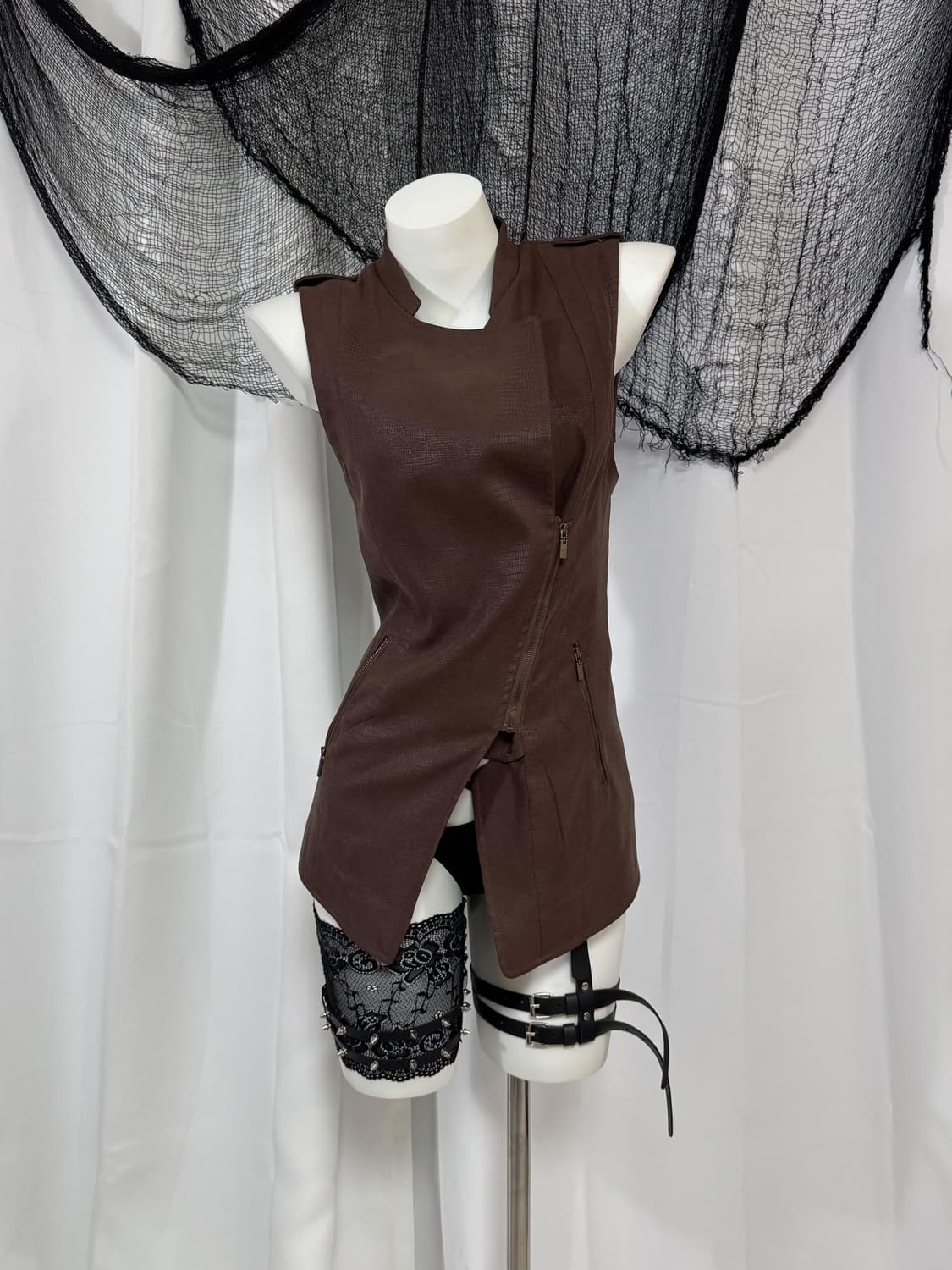 brown leather jacket 상품이미지2