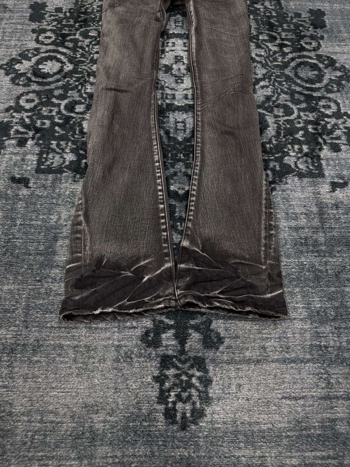 Schlussel 00s grey slim flared denim pan 상품이미지5