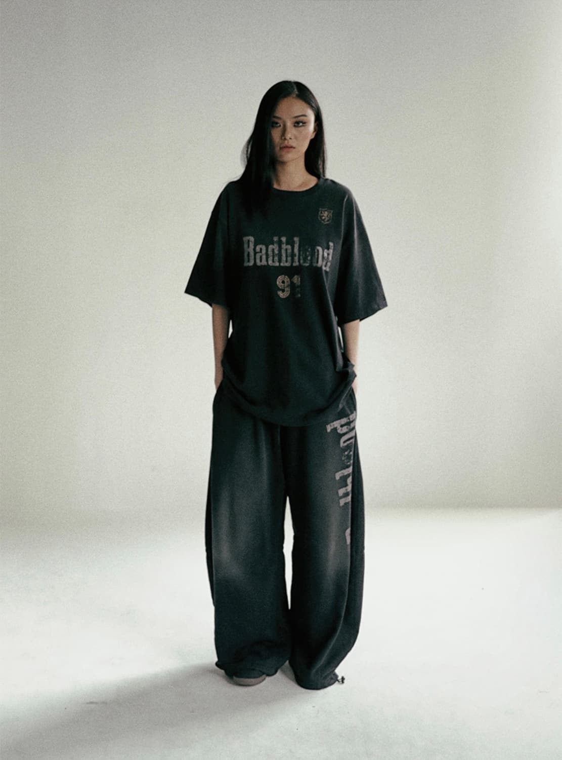 배드블러드 선 페이디드2 조거 블랙 M 상품이미지3