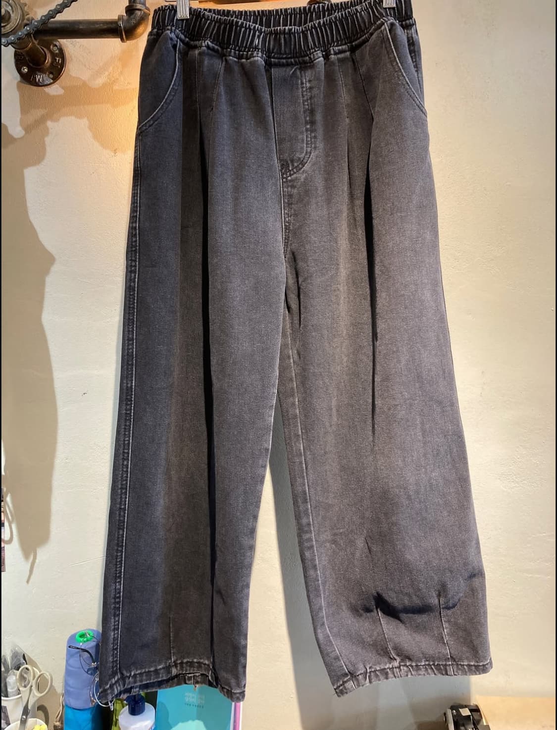 흑청 커브드 팬츠 상품이미지2