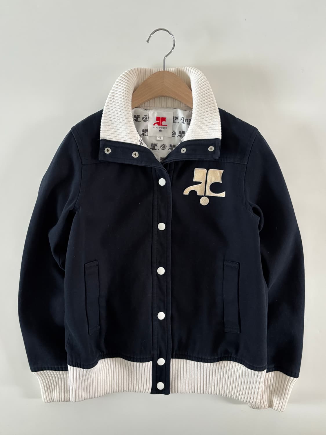 Courrèges 꾸레쥬 네이비 봄버 자켓 상품이미지4