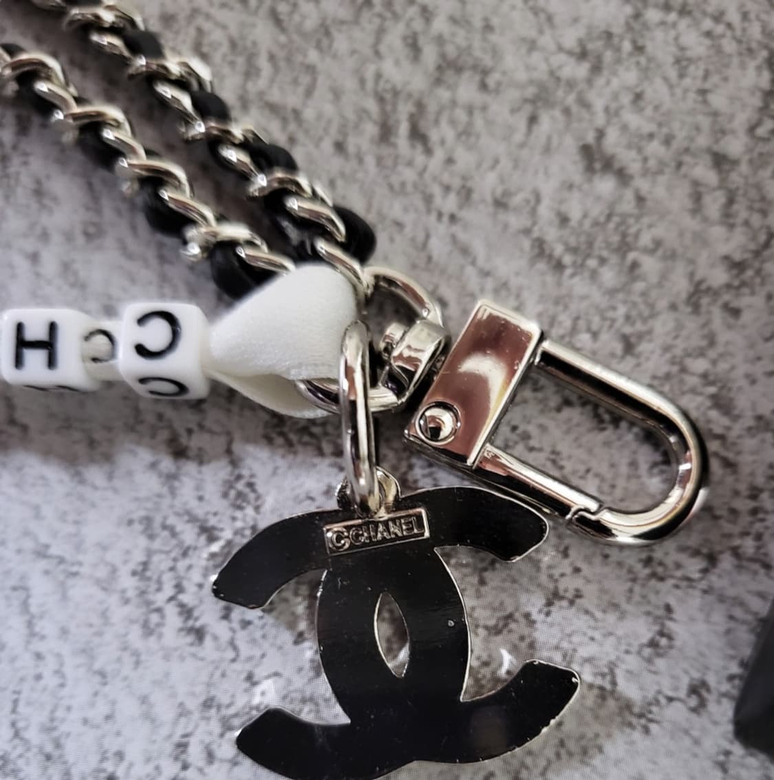 샤넬 단추 업사이클링 키링,백참,폰스트랩악세사리 상품이미지3