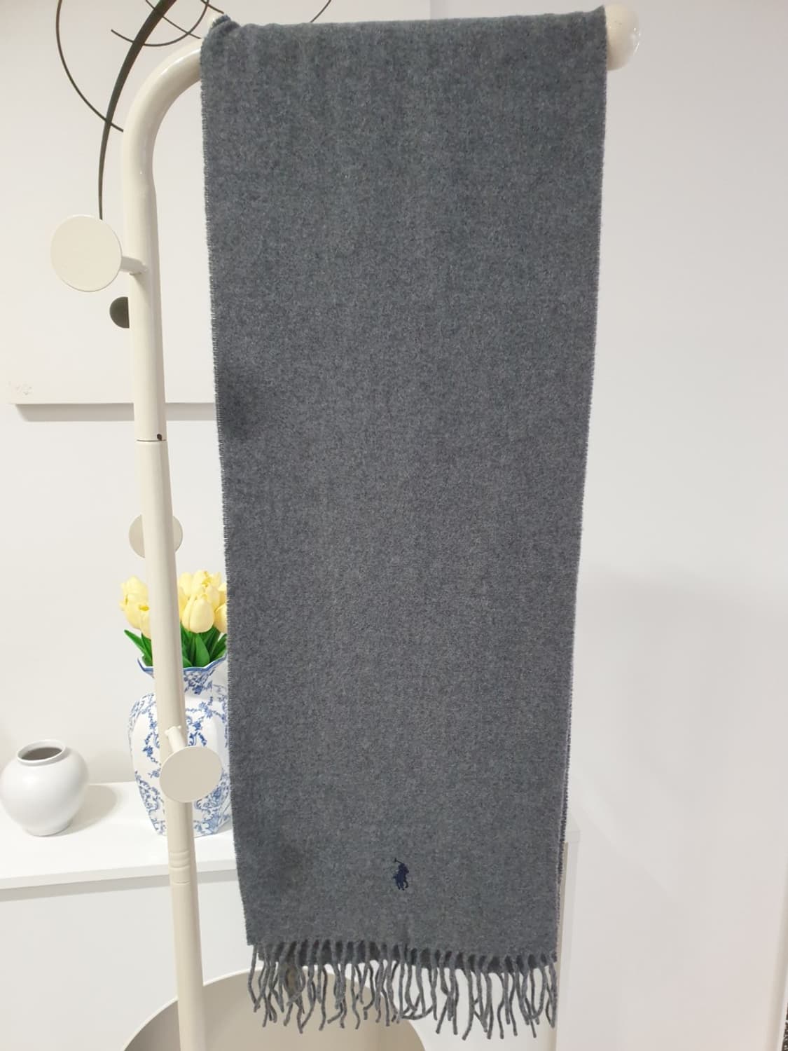 폴로 랄프로렌 그레이 머플러(새것) 상품이미지7