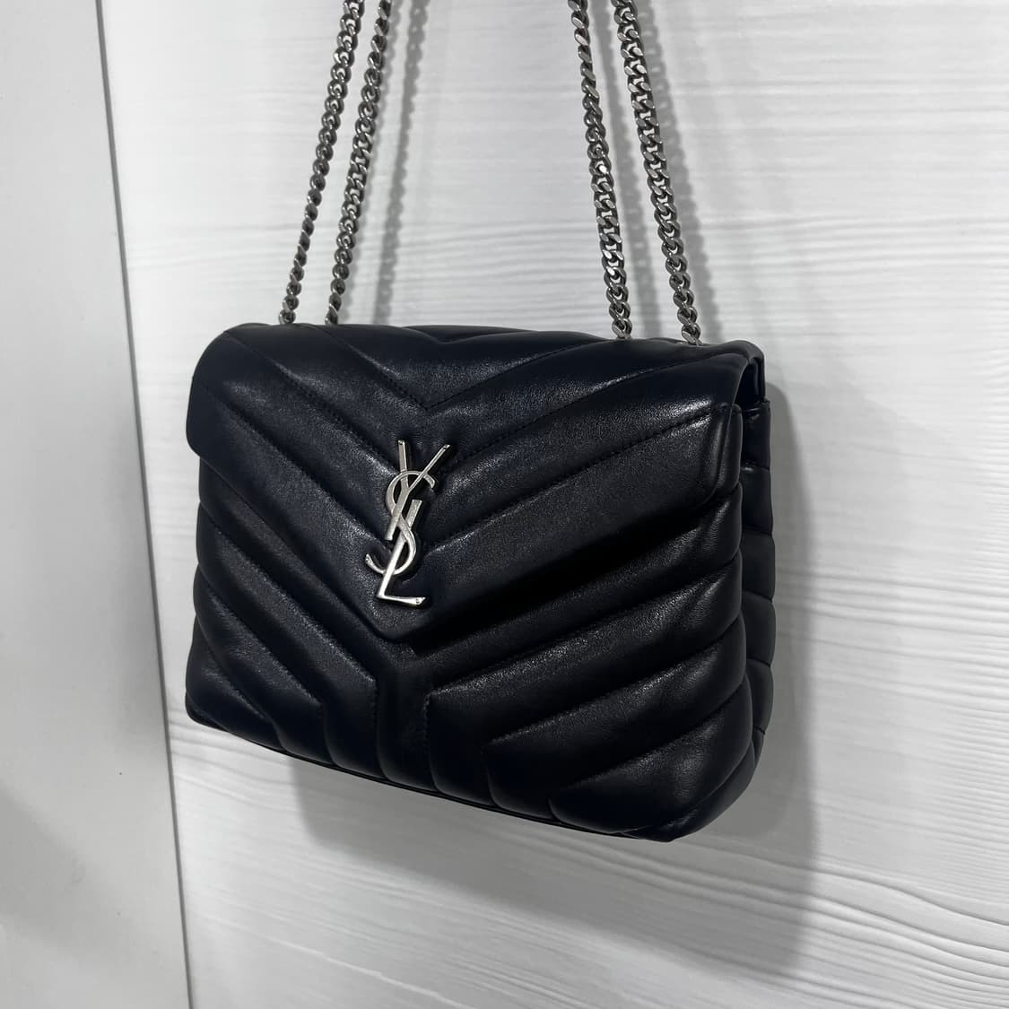 생로랑 루루백 블랙 체인 숄더백 스몰 (은장) 상품이미지2