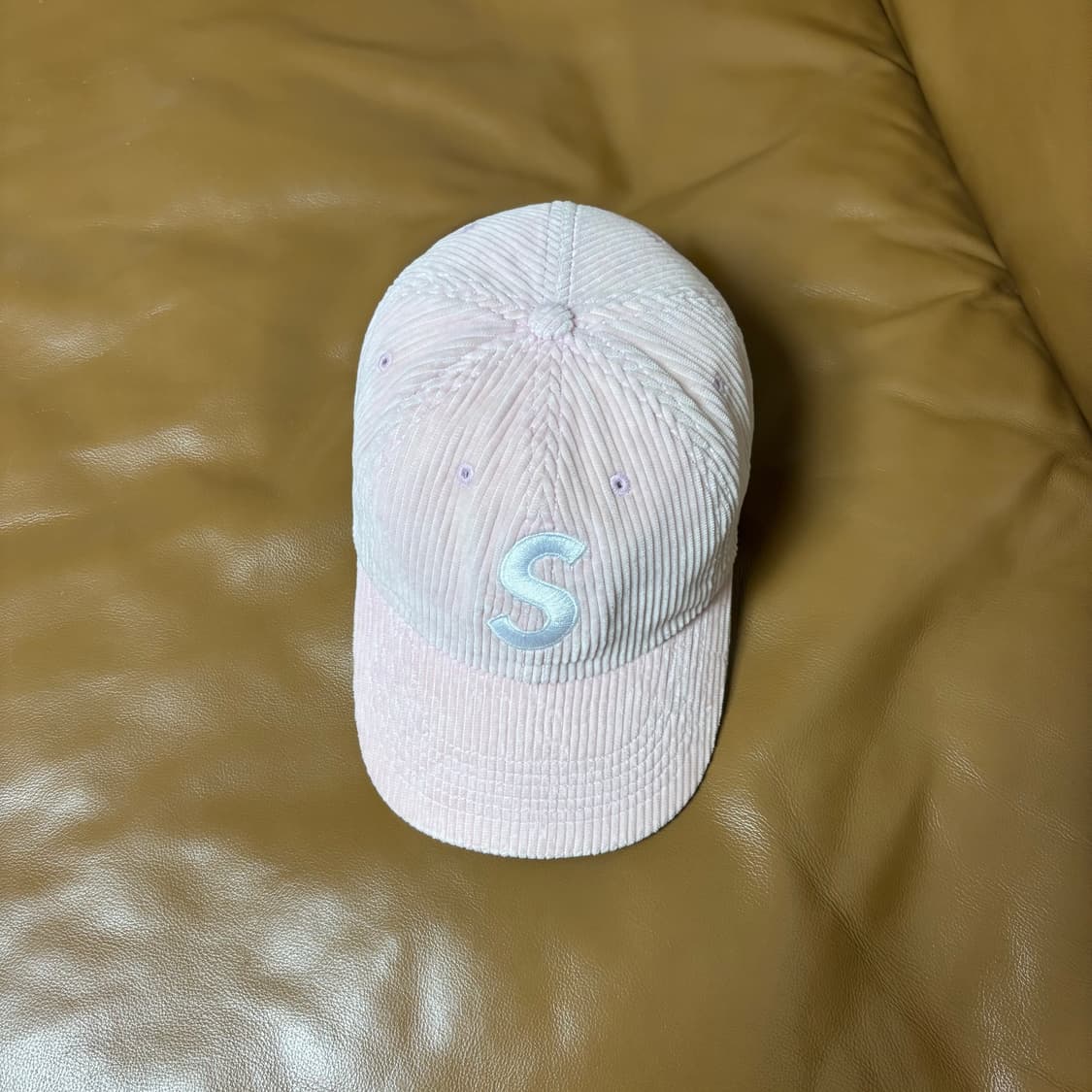 Supreme 슈프림 코듀로이 워시드 핑크 S로고 6패널 볼캡 모자 상품이미지5