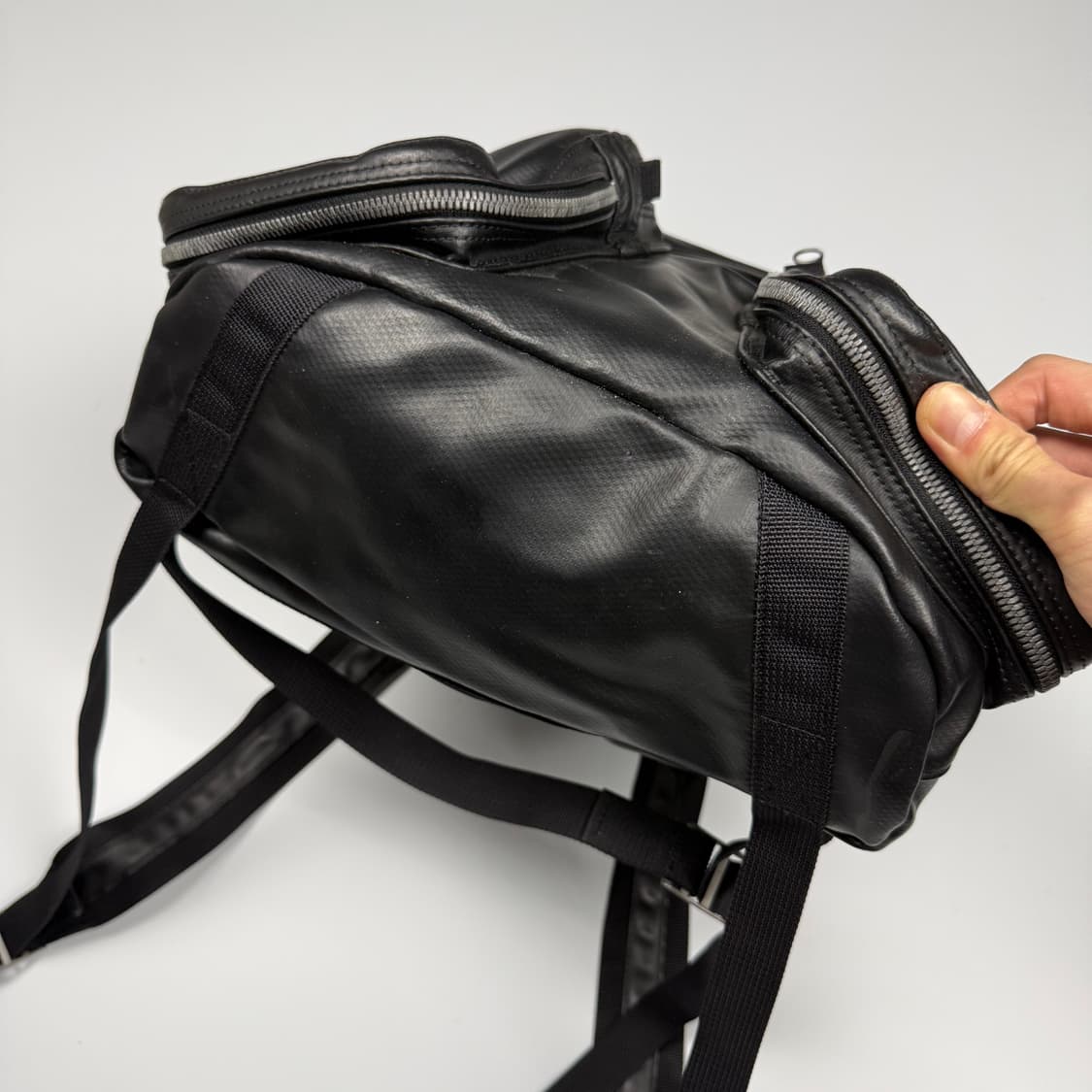 요시다포터 러기지라벨 뉴라이너 럭색 백팩 블랙 상품이미지5