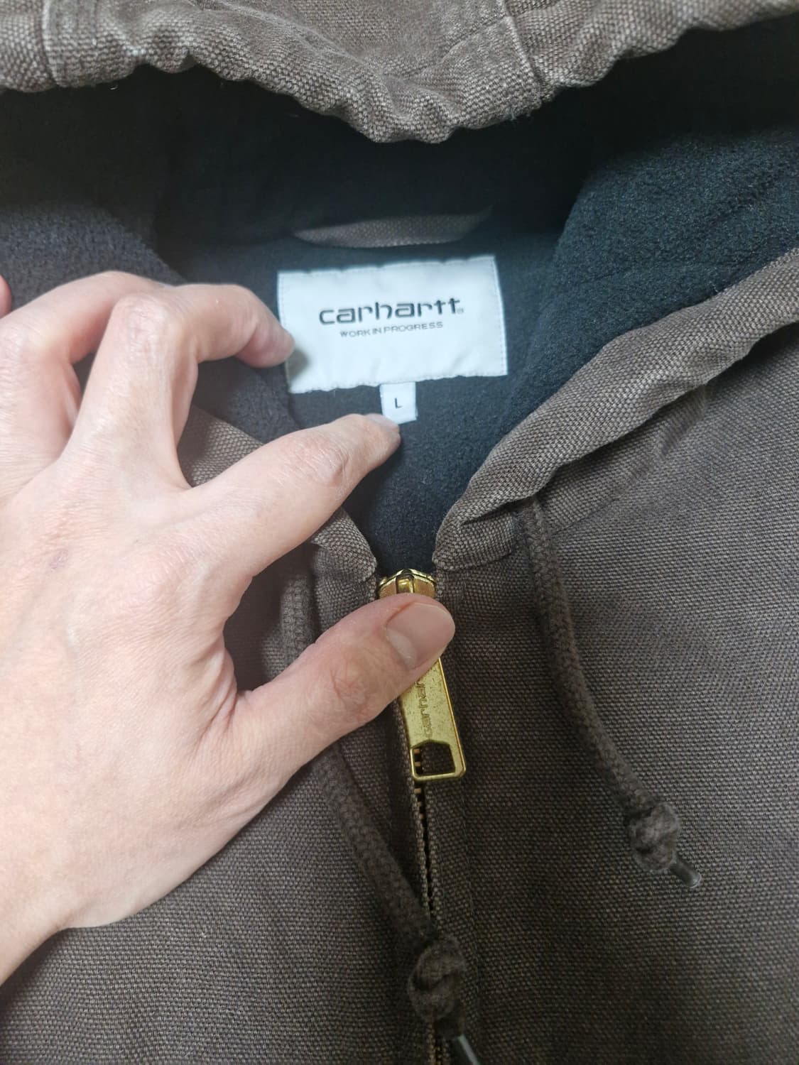 (L) 칼하트 OG 액티브자켓 브라운 웍스아웃 구매 정품 상품이미지2