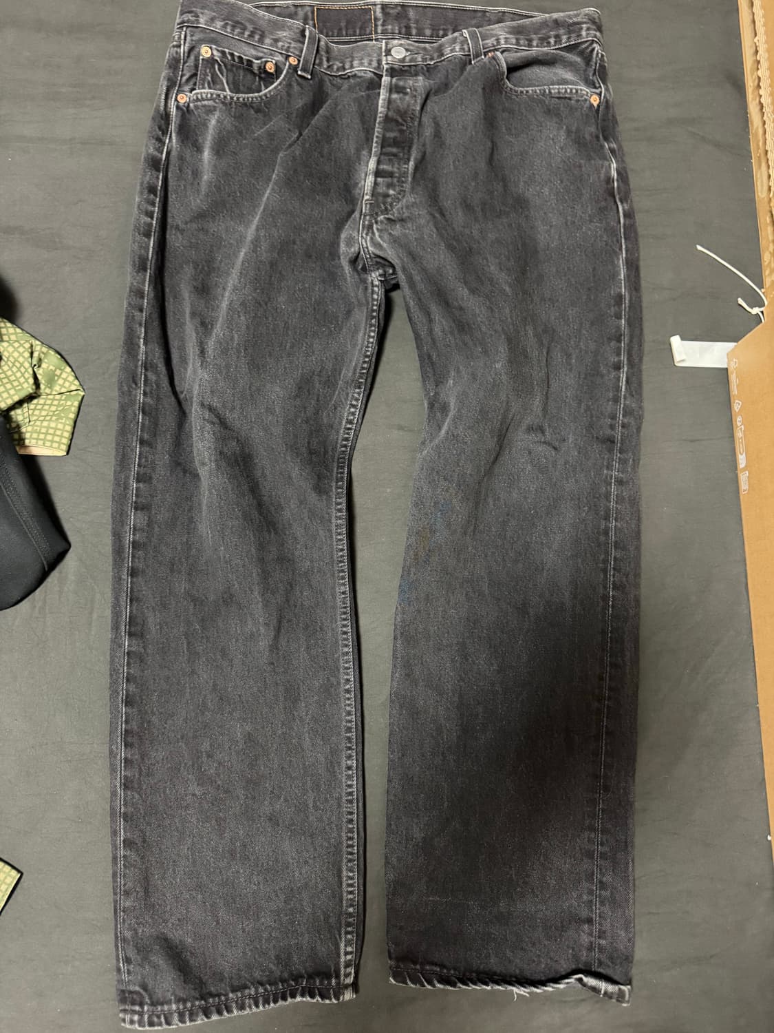 90s USA 리바이스 빈티지 흑청 블랙 레드탭 W40 L30 상품이미지2