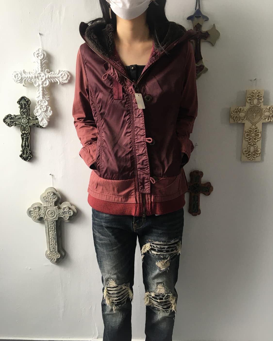 Avirex hood zip up jacket 상품이미지1