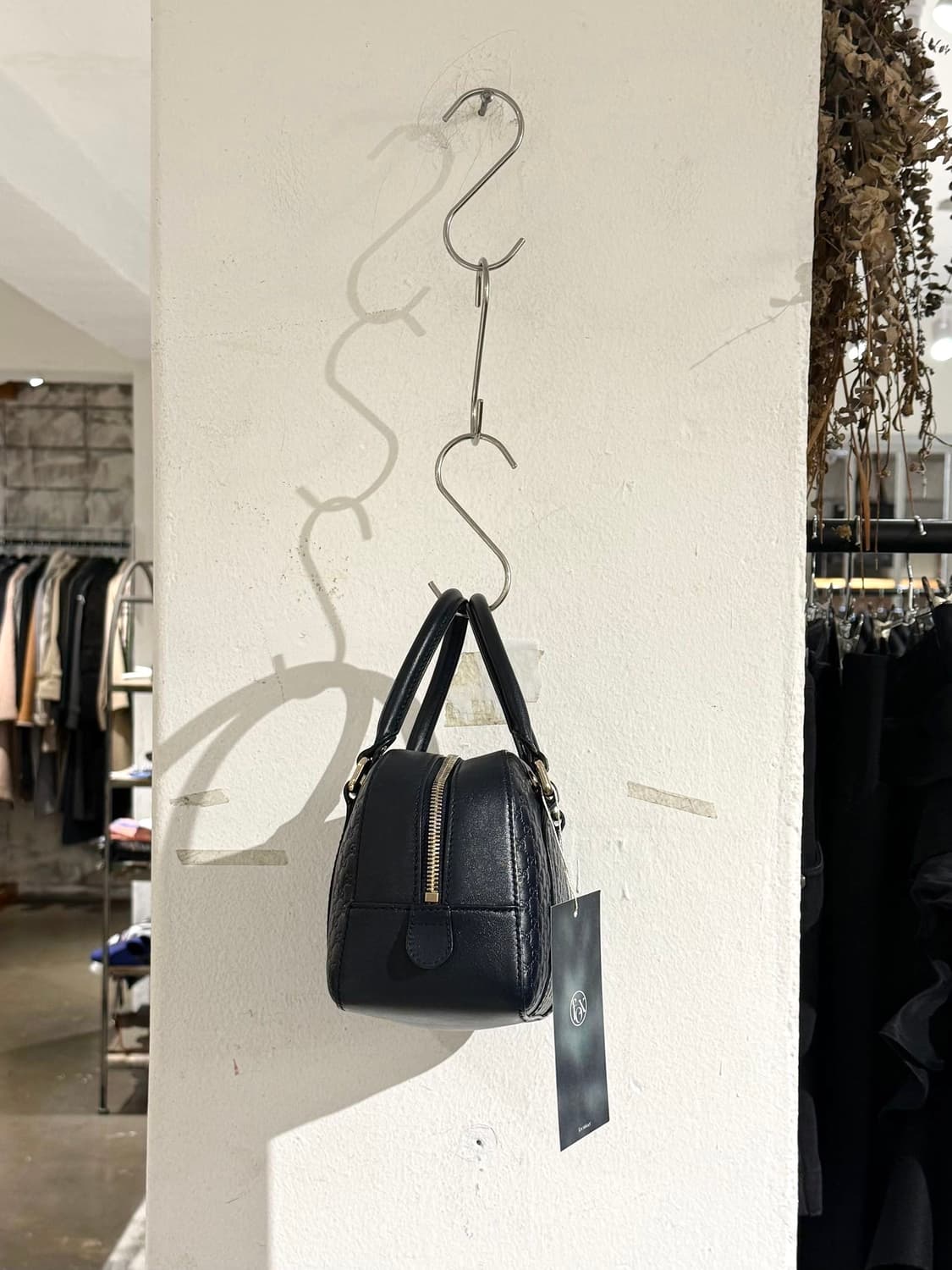 구찌 네이비 마이크로시마 스몰 토트백 상품이미지3