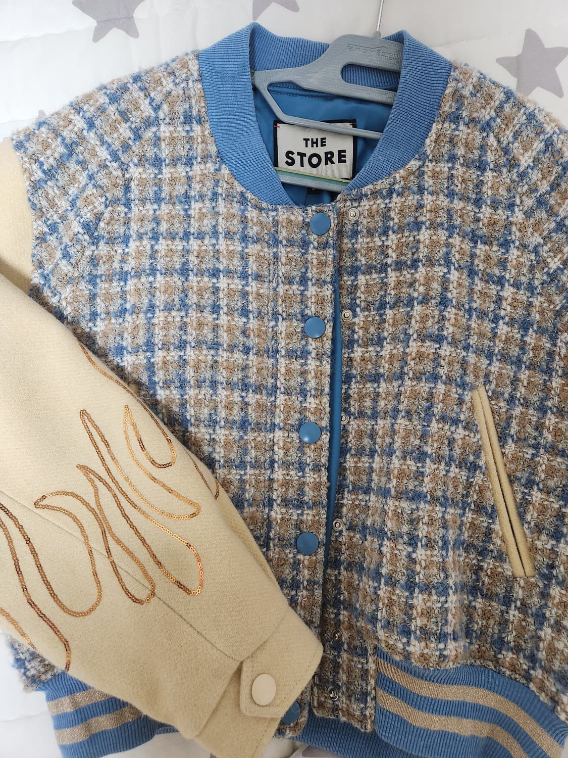 한섬 the store 울블렌드아플리케 점퍼 상품이미지3