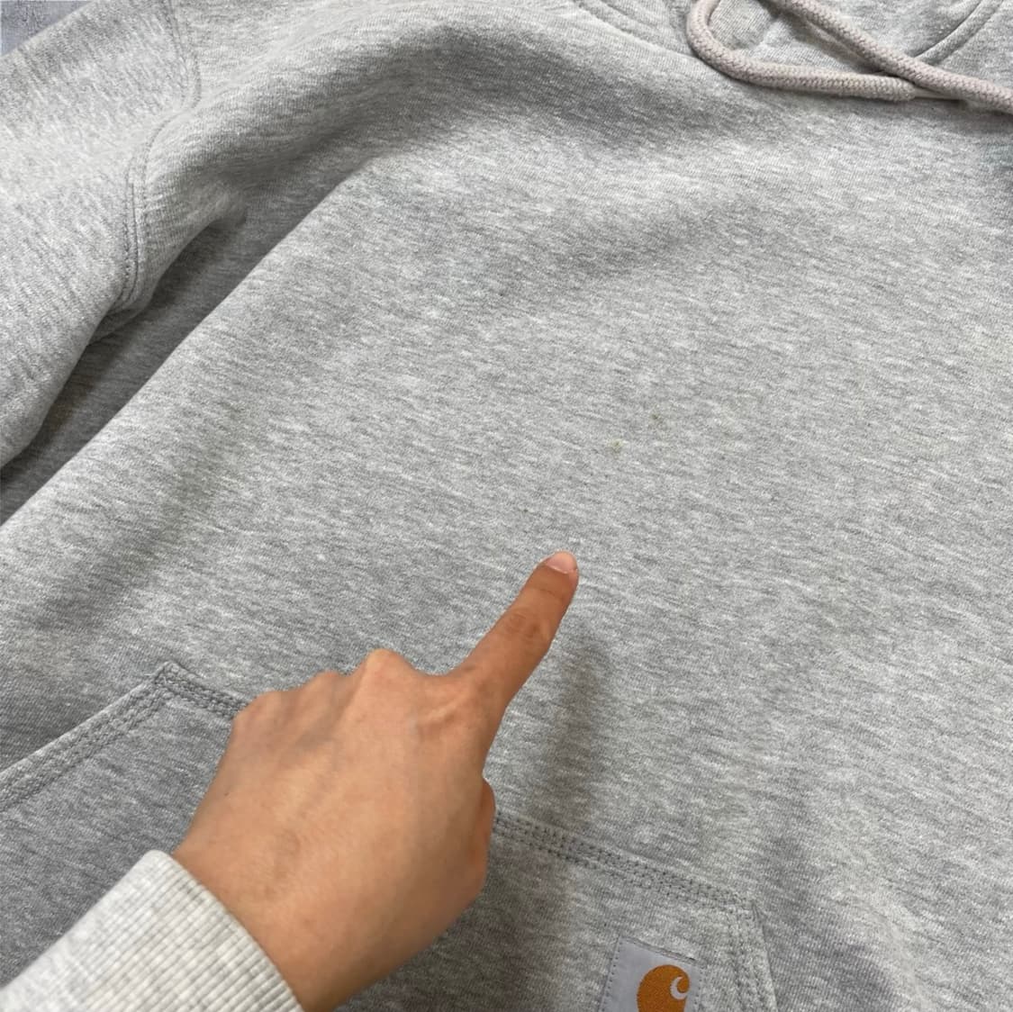 칼하트 Carhartt 그레이 오리지널핏 기모 후드티 M 상품이미지5