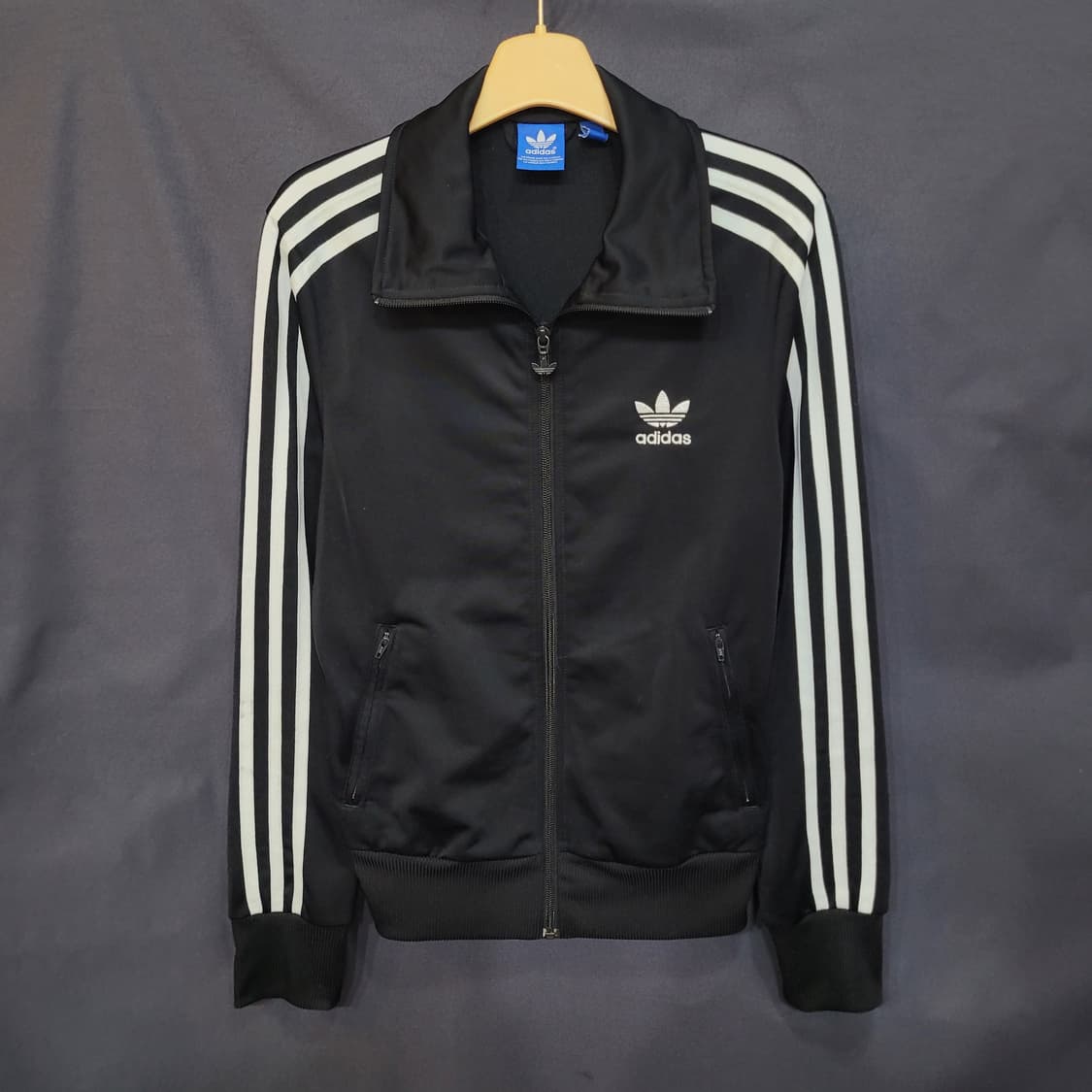 아디다스 불꽃 파이어버드 검흰 백로고 빅로고 트랙탑 져지  상품이미지7