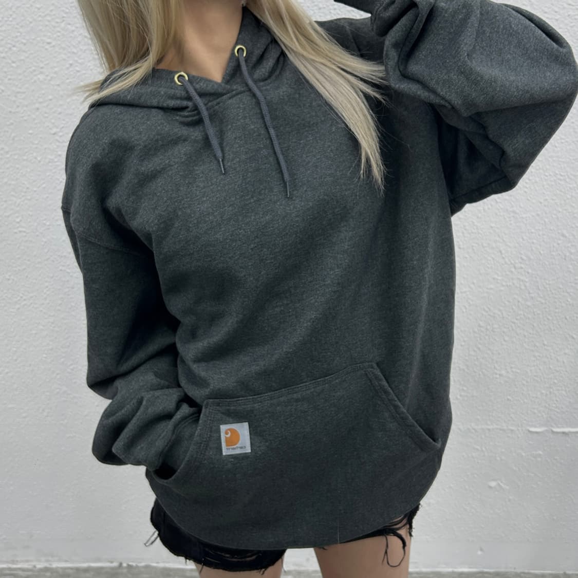 칼하트 미니로고 차콜 후드 XL 상품이미지1