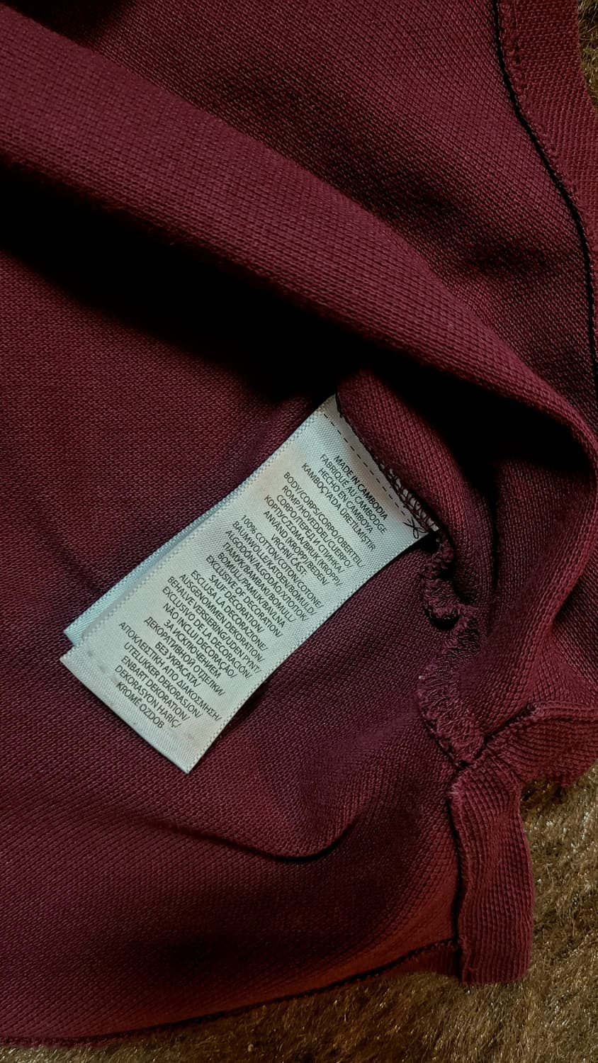 폴로 랄프로렌 남녀공용 버건디 셔츠(S~M) 상품이미지5